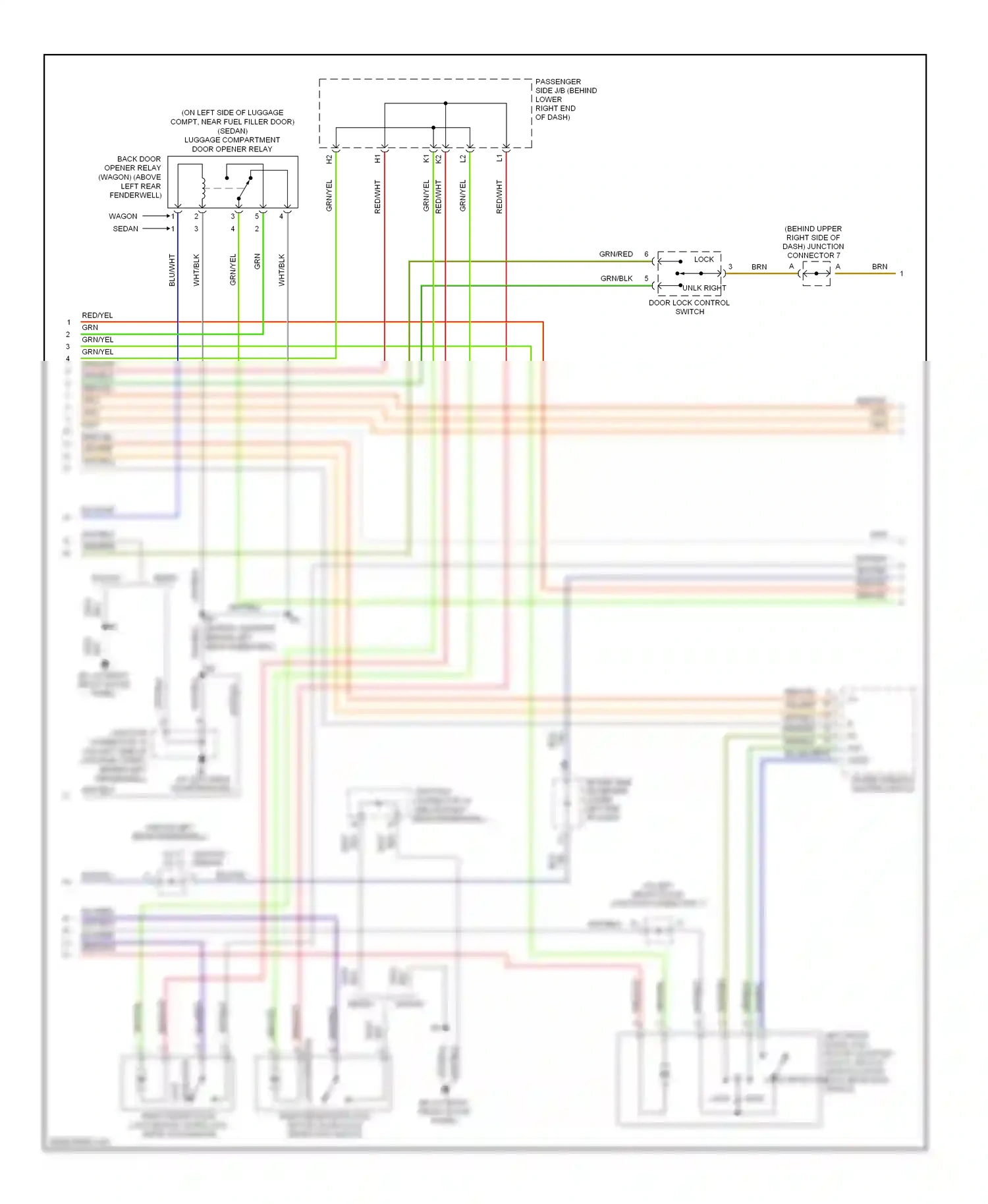 Wiring diagram grn/red for Lexus IS I (1999-2005) (18 of 24)
