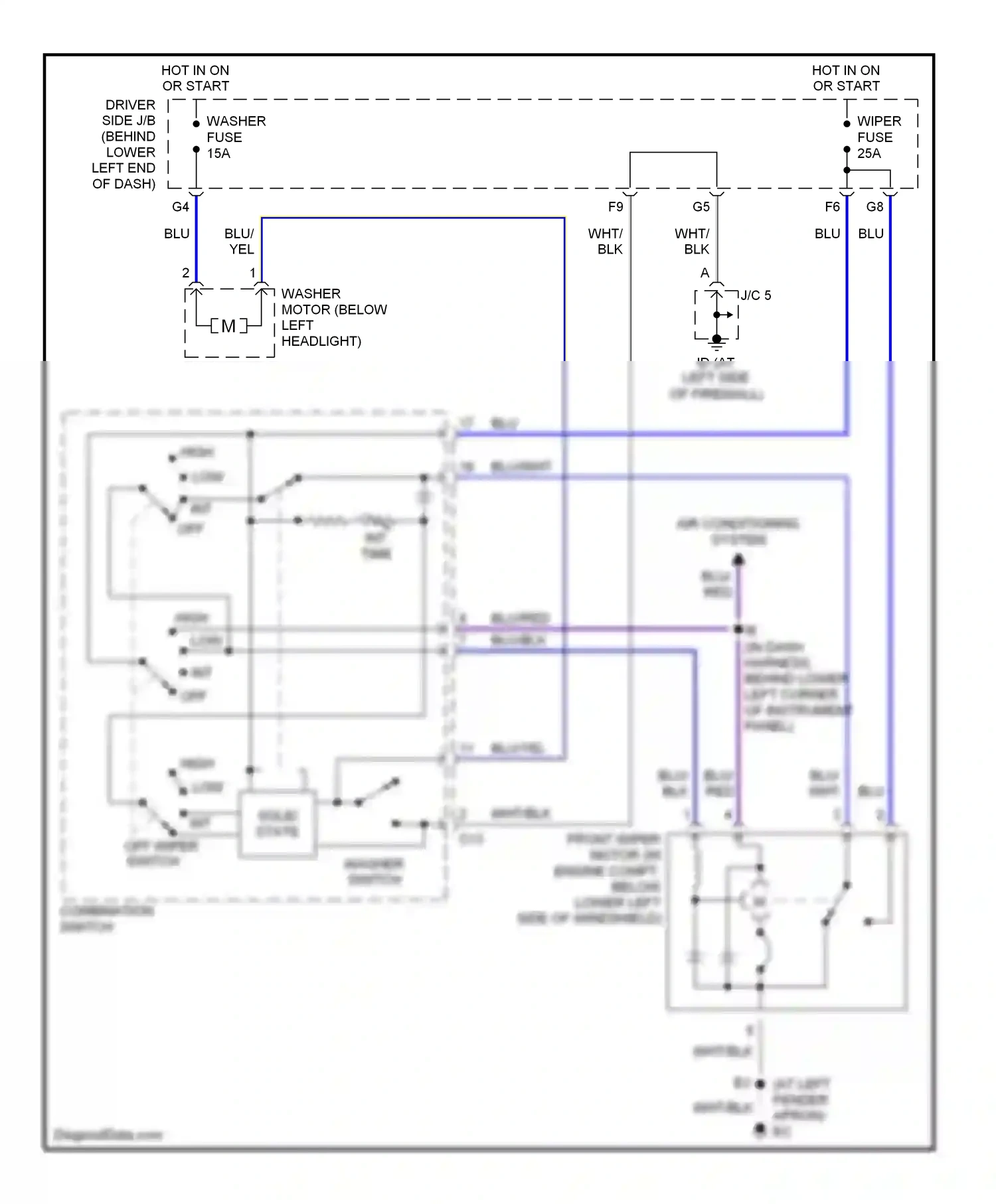 Wiring diagram int off for Lexus IS I (1999-2005) (1 of 1)