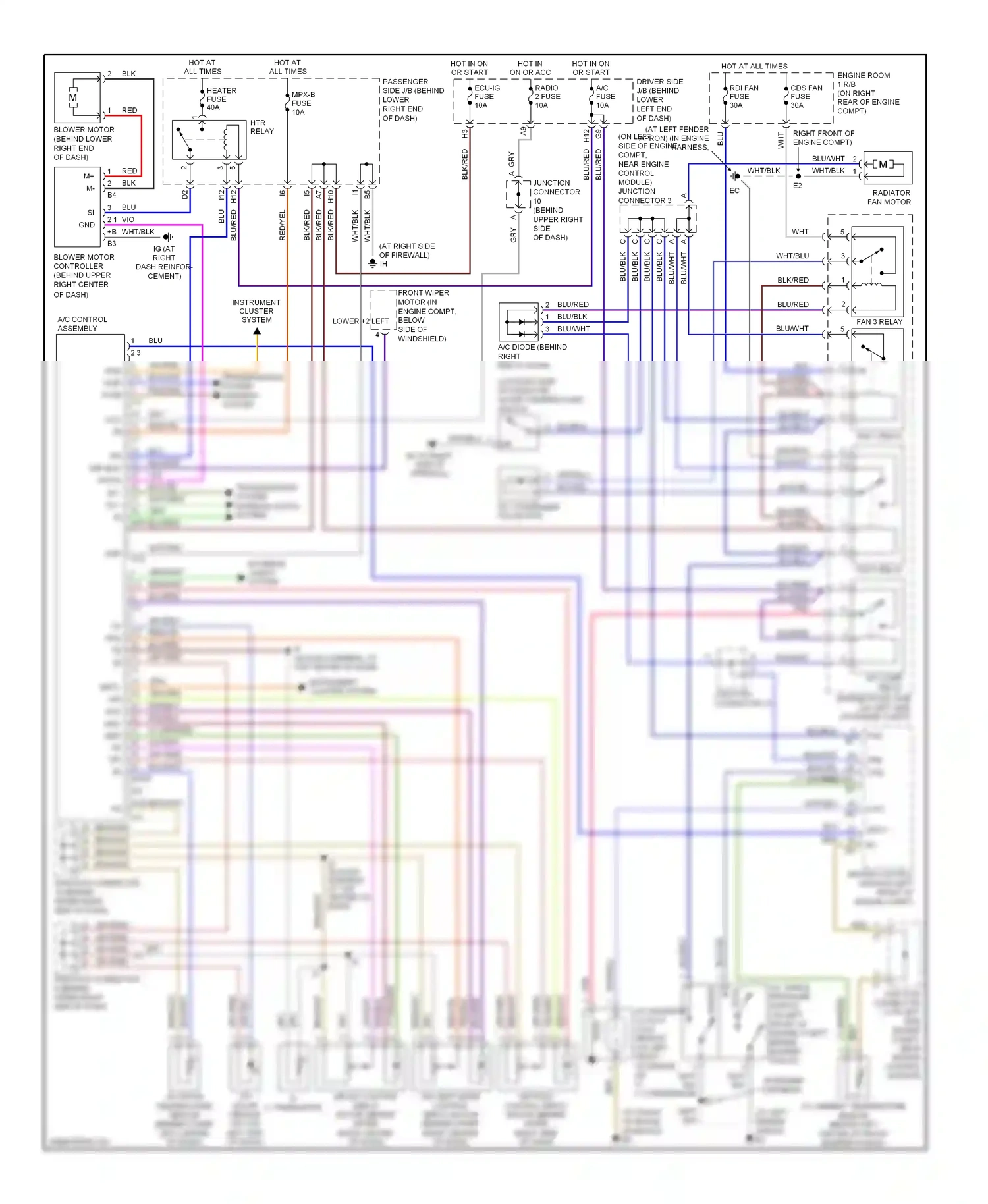 Wiring diagram pnk/grn for Lexus IS I (1999-2005) (1 of 2)