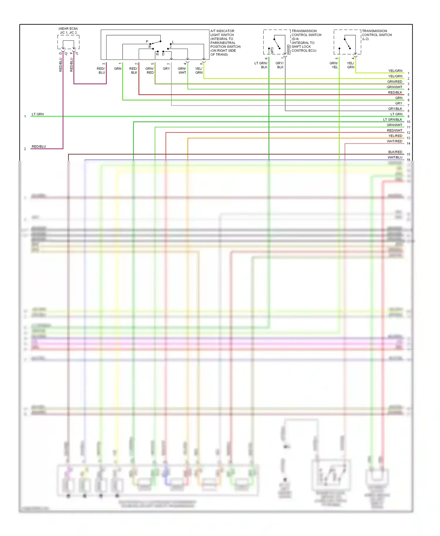 Wiring diagram red/wht for Lexus IS I (1999-2005) (19 of 31)