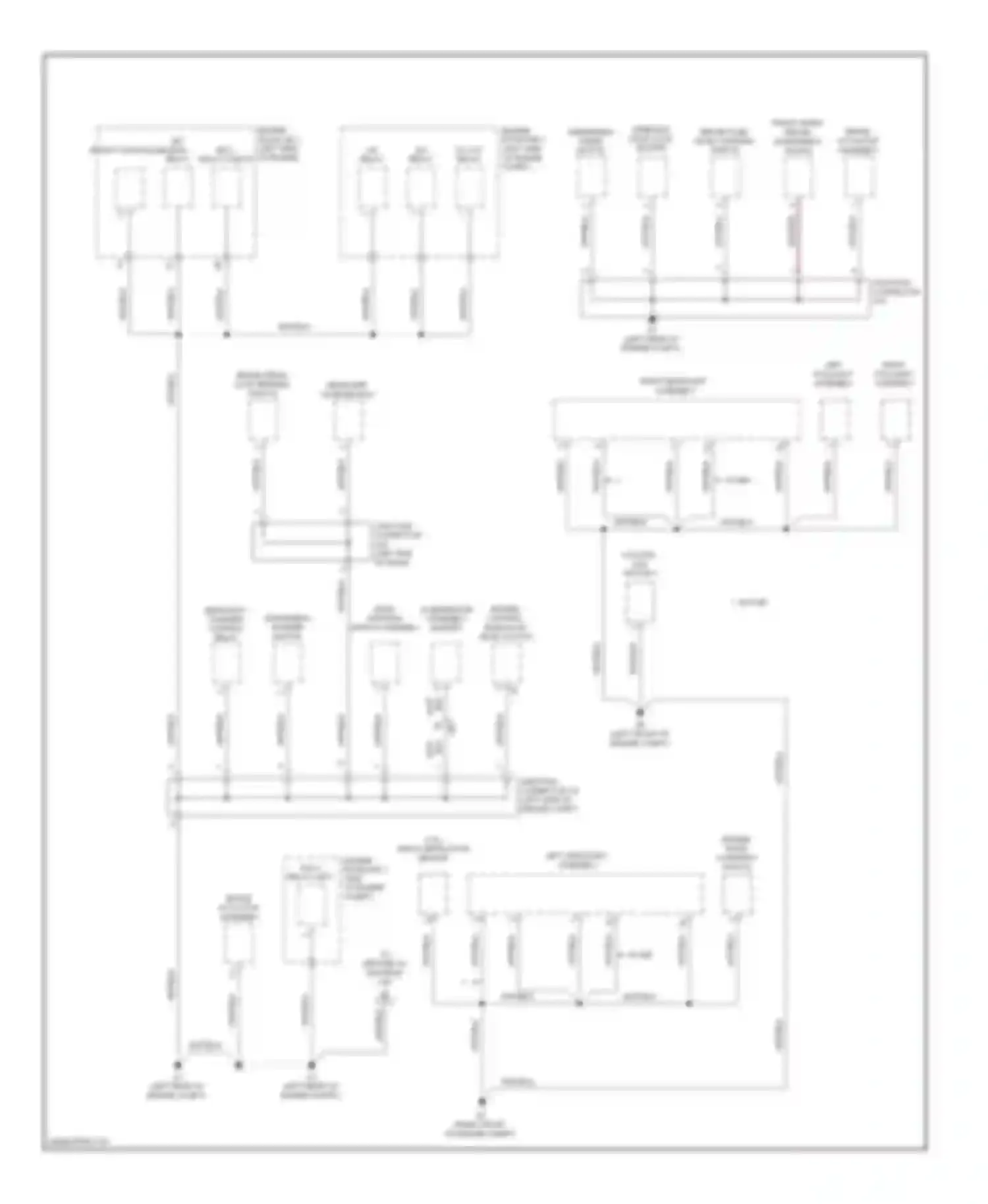 IS Lexus II facelift 2 (2010-2016): Ground distribution circuit (1 of 6)