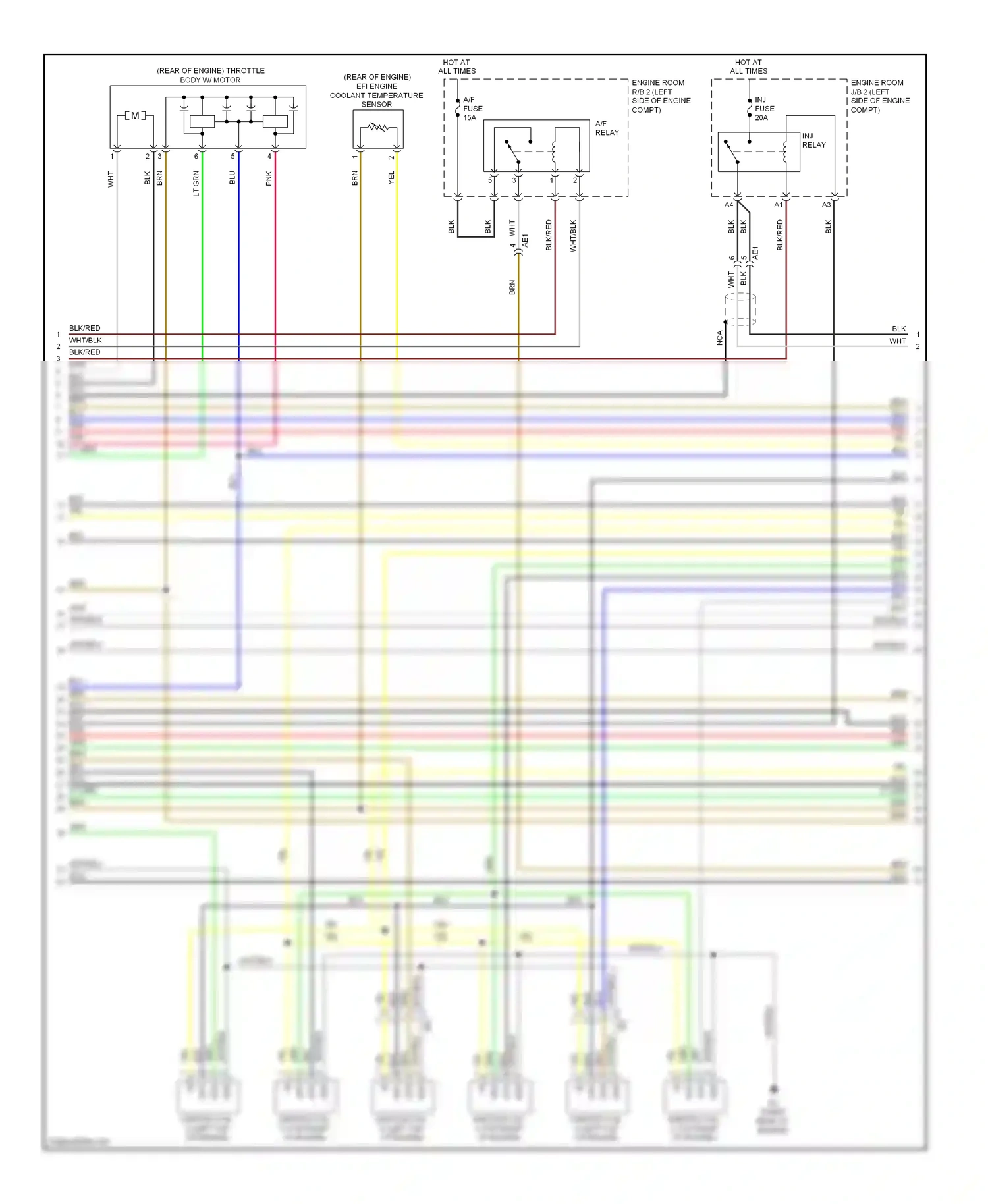 Wiring diagram a/f fuse for Lexus IS II facelift 2 (2010-2016) (2 of 4)