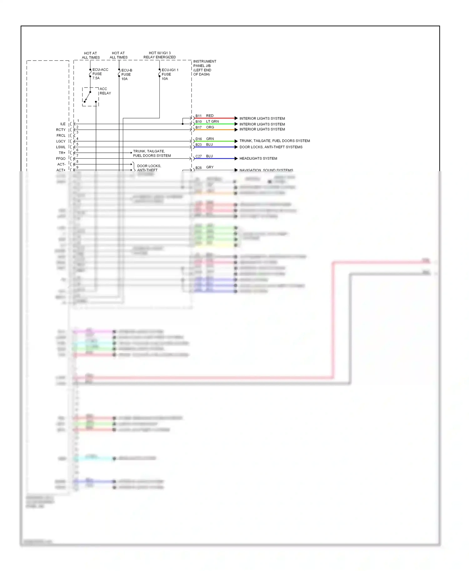 Wiring diagram becu ig for Lexus IS II facelift 2 (2010-2016) (1 of 1)