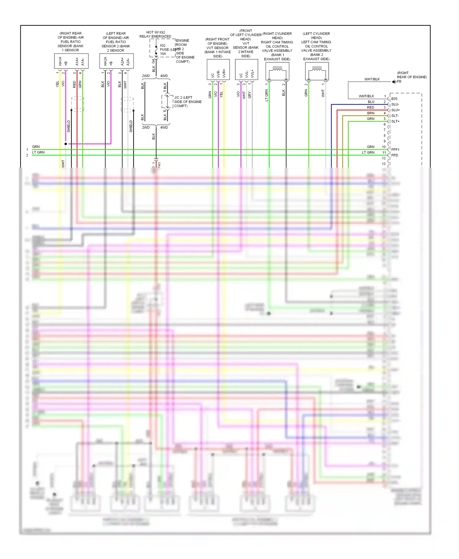 Wiring diagram blk for Lexus IS II facelift 2 (2010-2016) (207 of 243)