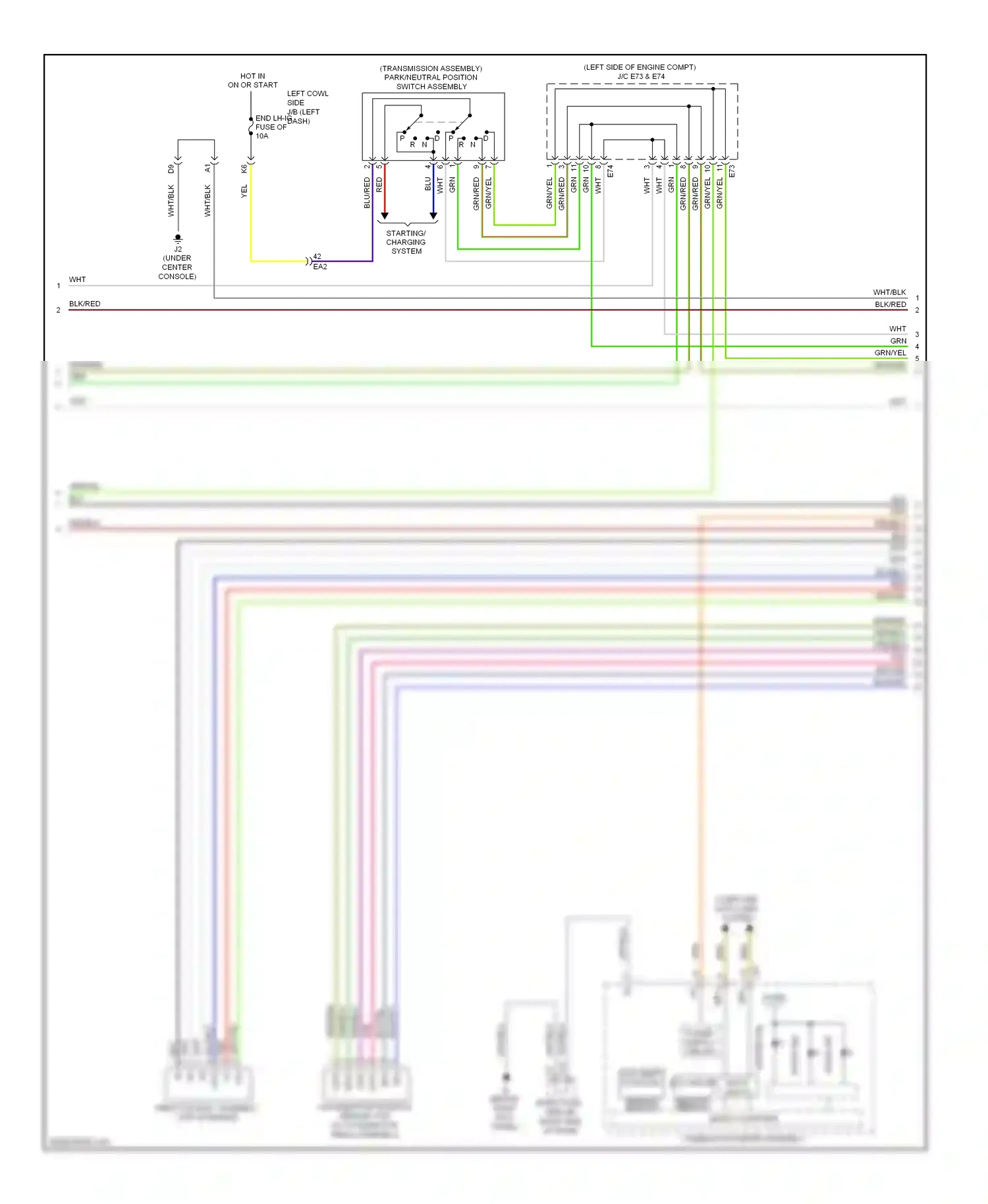 Wiring diagram blu/yel for Lexus IS II facelift 2 (2010-2016) (15 of 28)