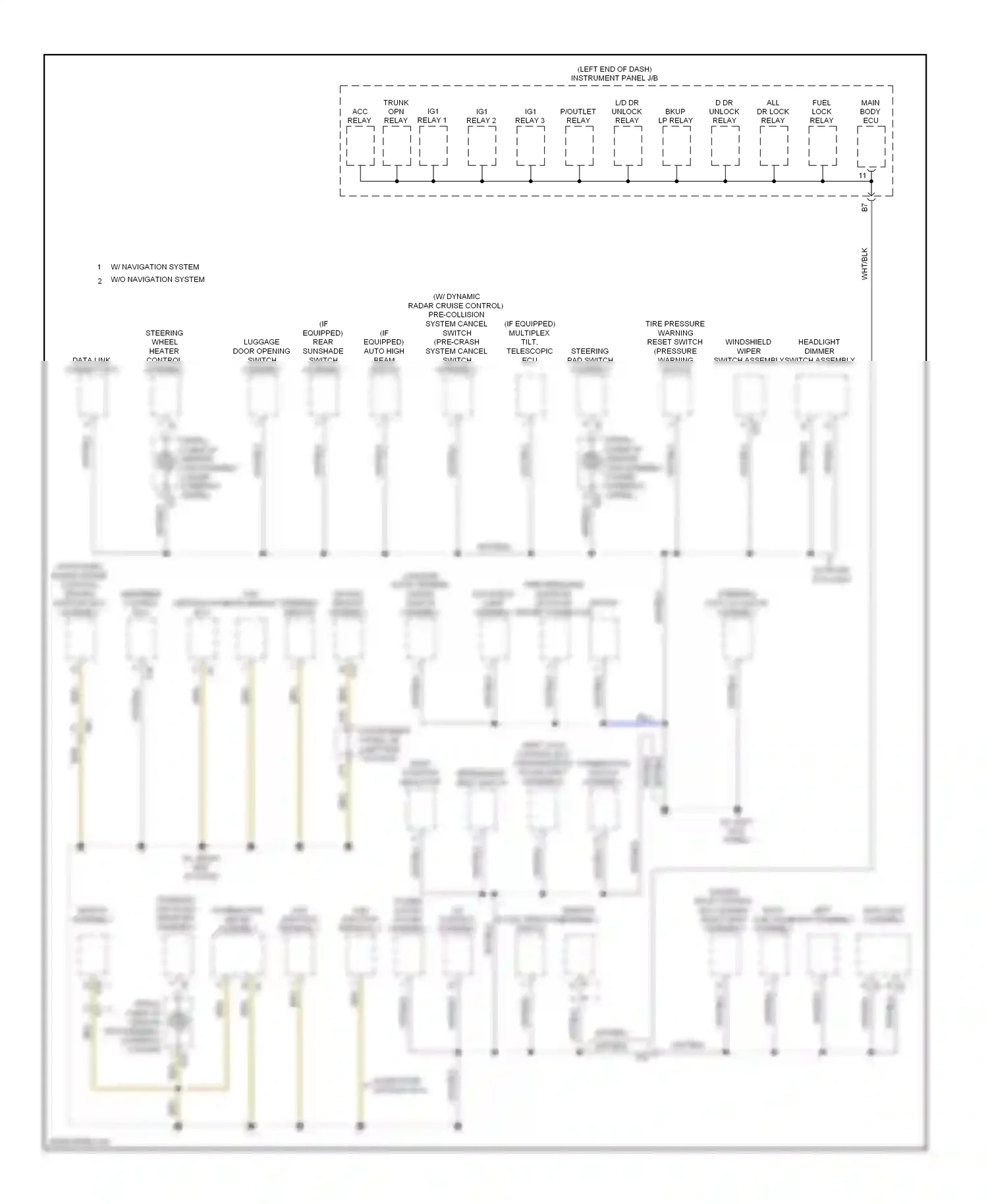 Wiring diagram certification ecu for Lexus IS II facelift 2 (2010-2016) (1 of 2)