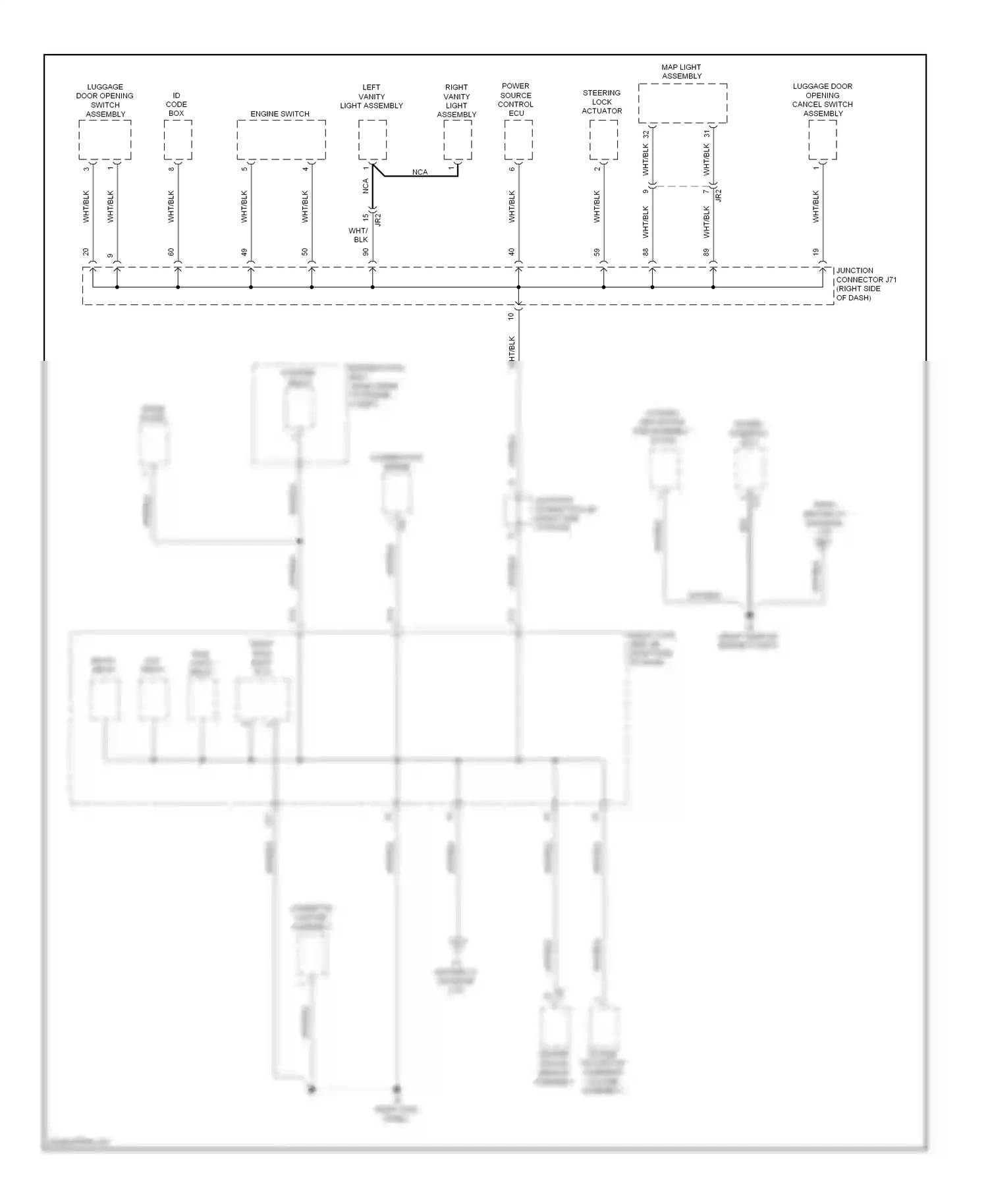 Wiring diagram combination meter for Lexus IS II facelift 2 (2010-2016) (2 of 10)