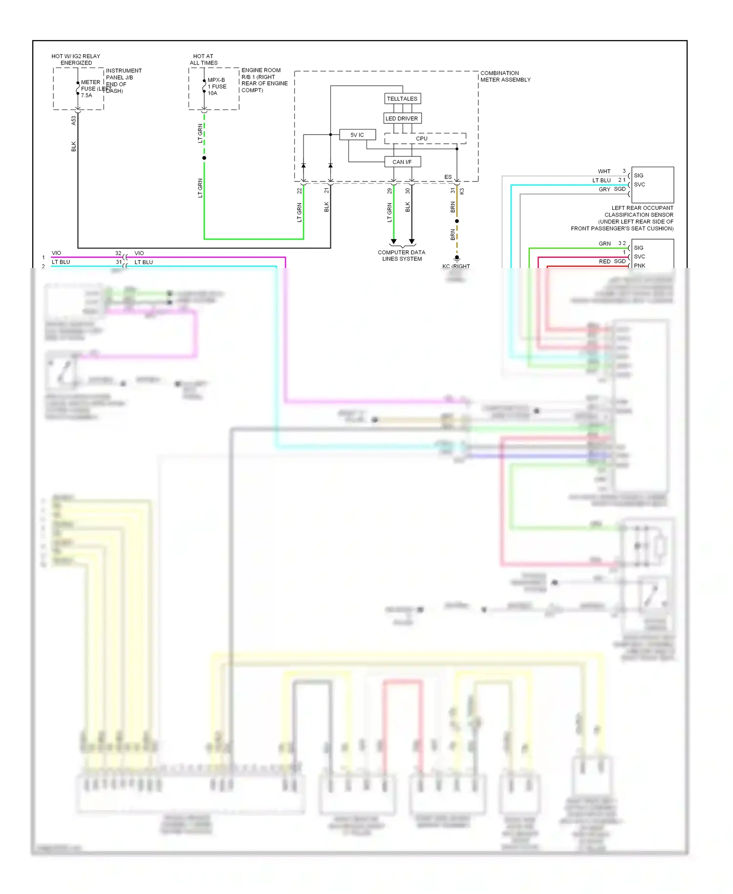 Wiring diagram computer data lines system for Lexus IS II facelift 2 (2010-2016) (70 of 146)