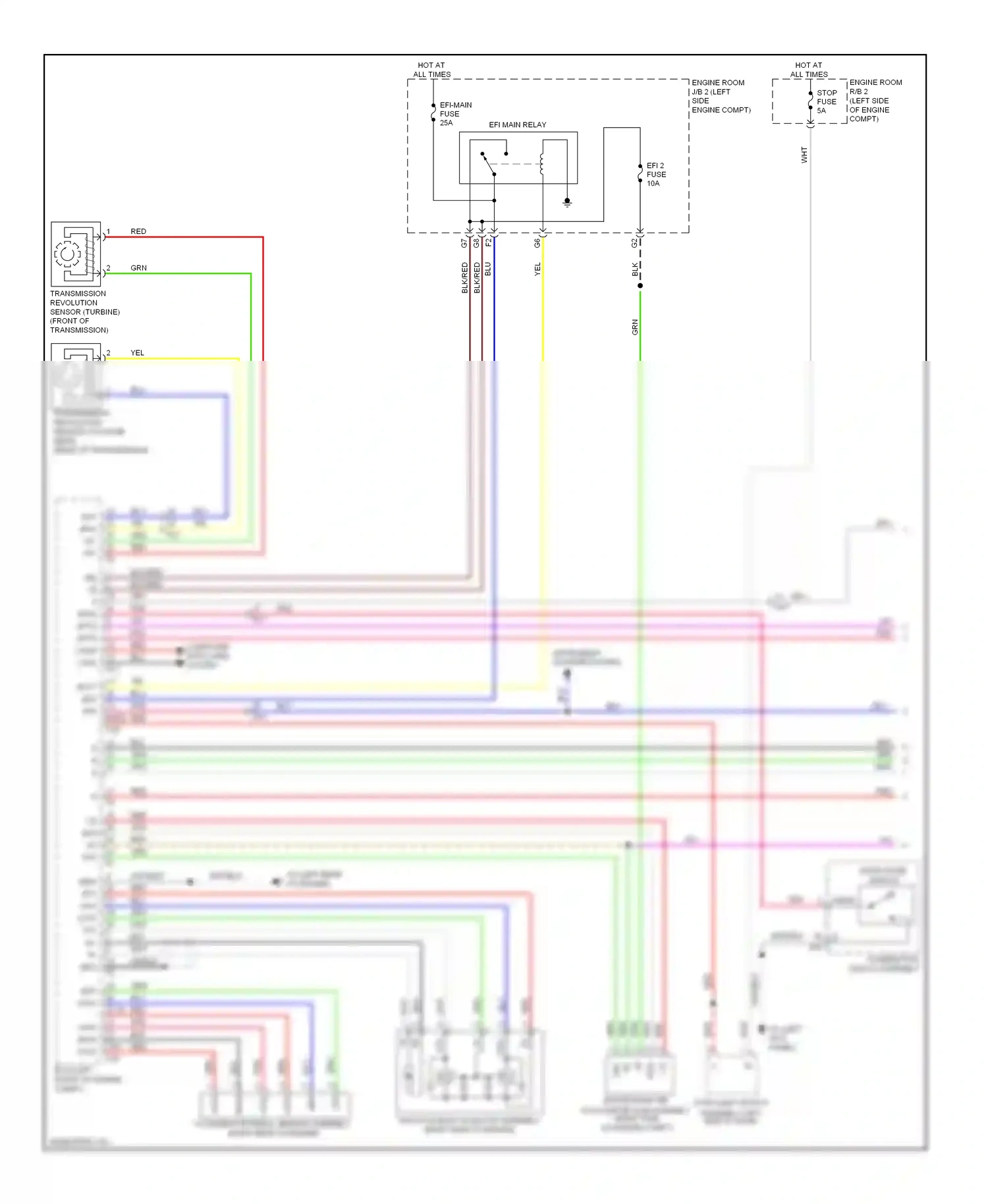 Wiring diagram efi 2 fuse for Lexus IS II facelift 2 (2010-2016) (2 of 3)