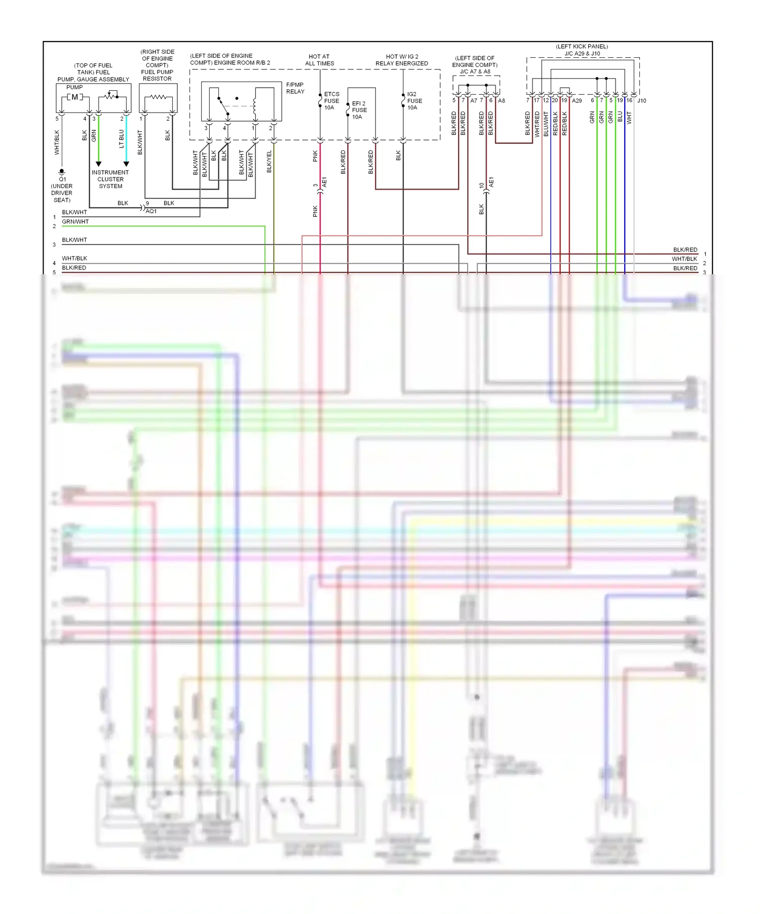 Lexus IS II facelift 2 (2010-2016) (left kick panel) wiring diagram  (24 of 27)