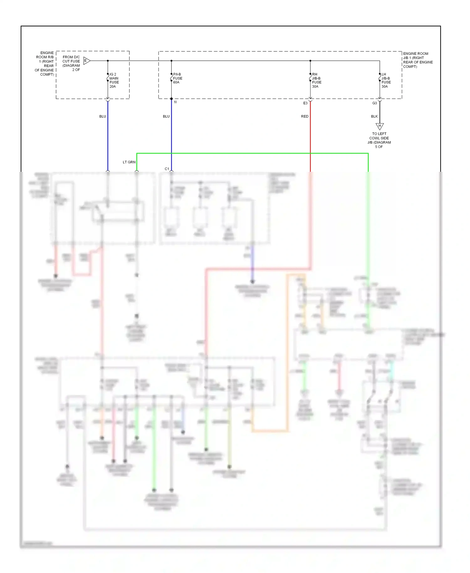 Lexus IS II facelift 2 (2010-2016) (left kick panel) wiring diagram  (14 of 27)
