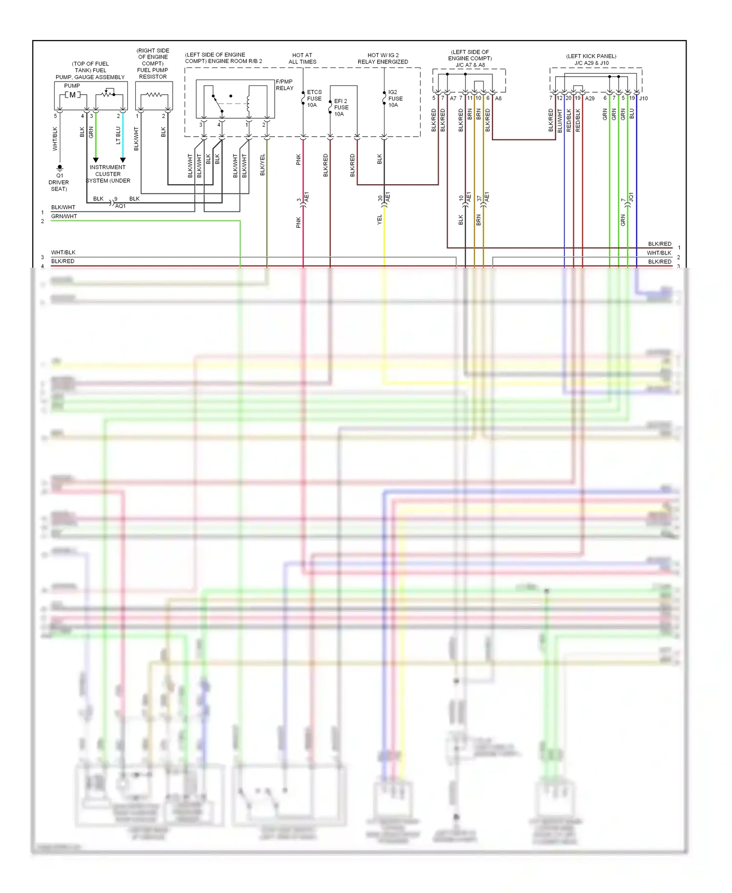 Lexus IS II facelift 2 (2010-2016) (left kick panel) wiring diagram  (19 of 27)