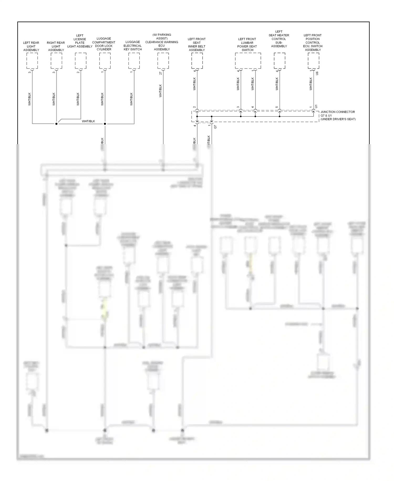 Wiring diagram left outer left front mirror door lock control ecu assembly assembly for Lexus IS II facelift 2 (2010-2016) (1 of 1)