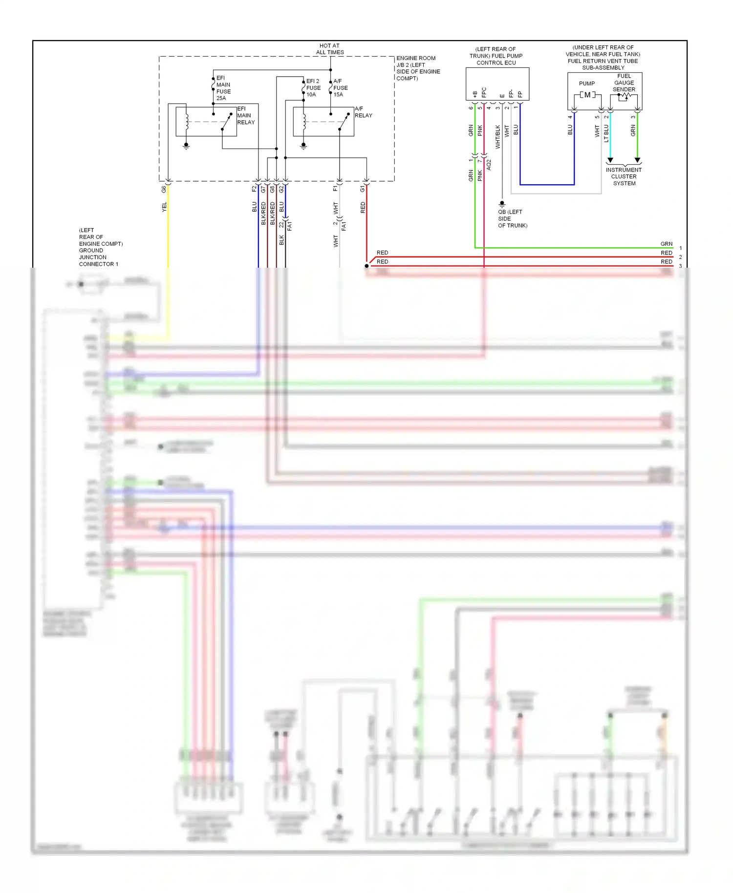 Lexus IS II facelift 2 (2010-2016) normal wiring diagram  (1 of 2)