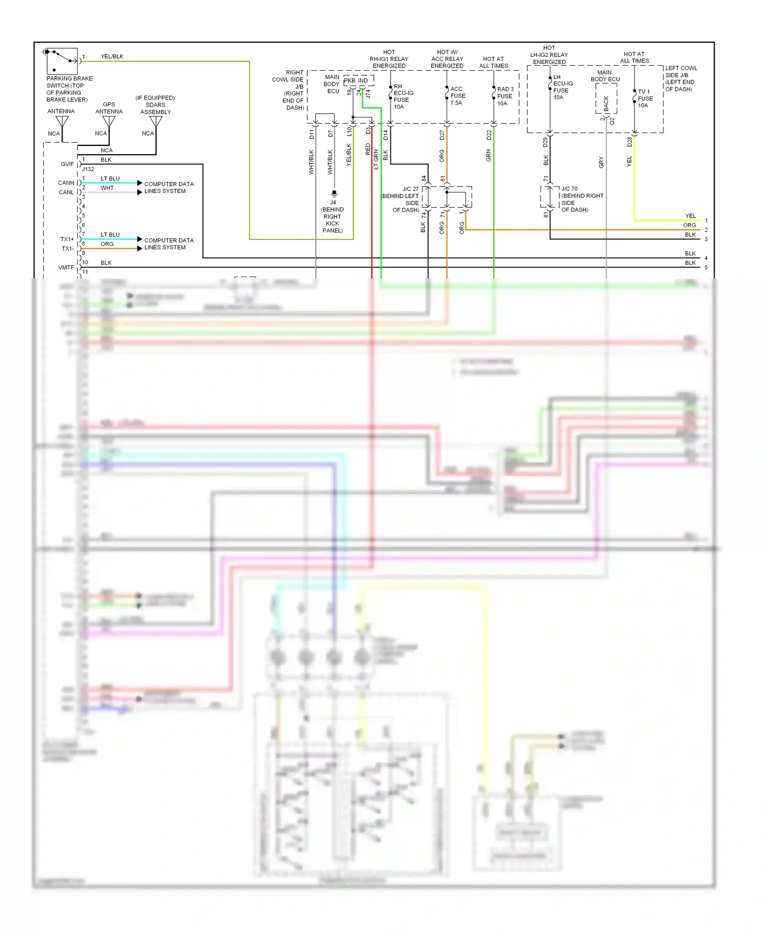 Wiring diagram on hook for Lexus IS II facelift 2 (2010-2016) (2 of 7)