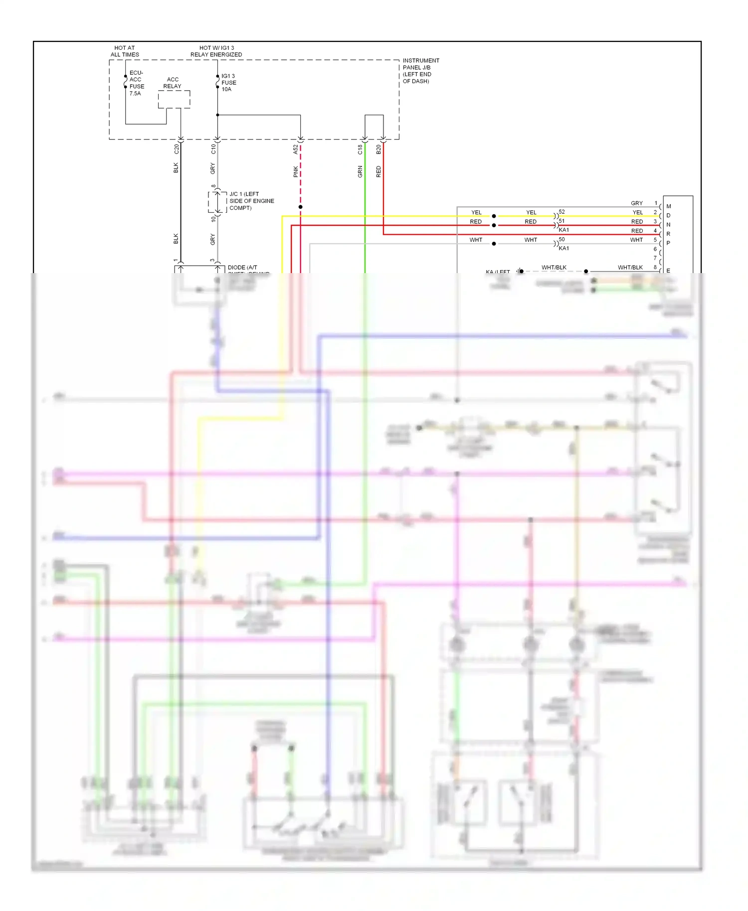 Wiring diagram pnk pnk for Lexus IS II facelift 2 (2010-2016) (1 of 9)