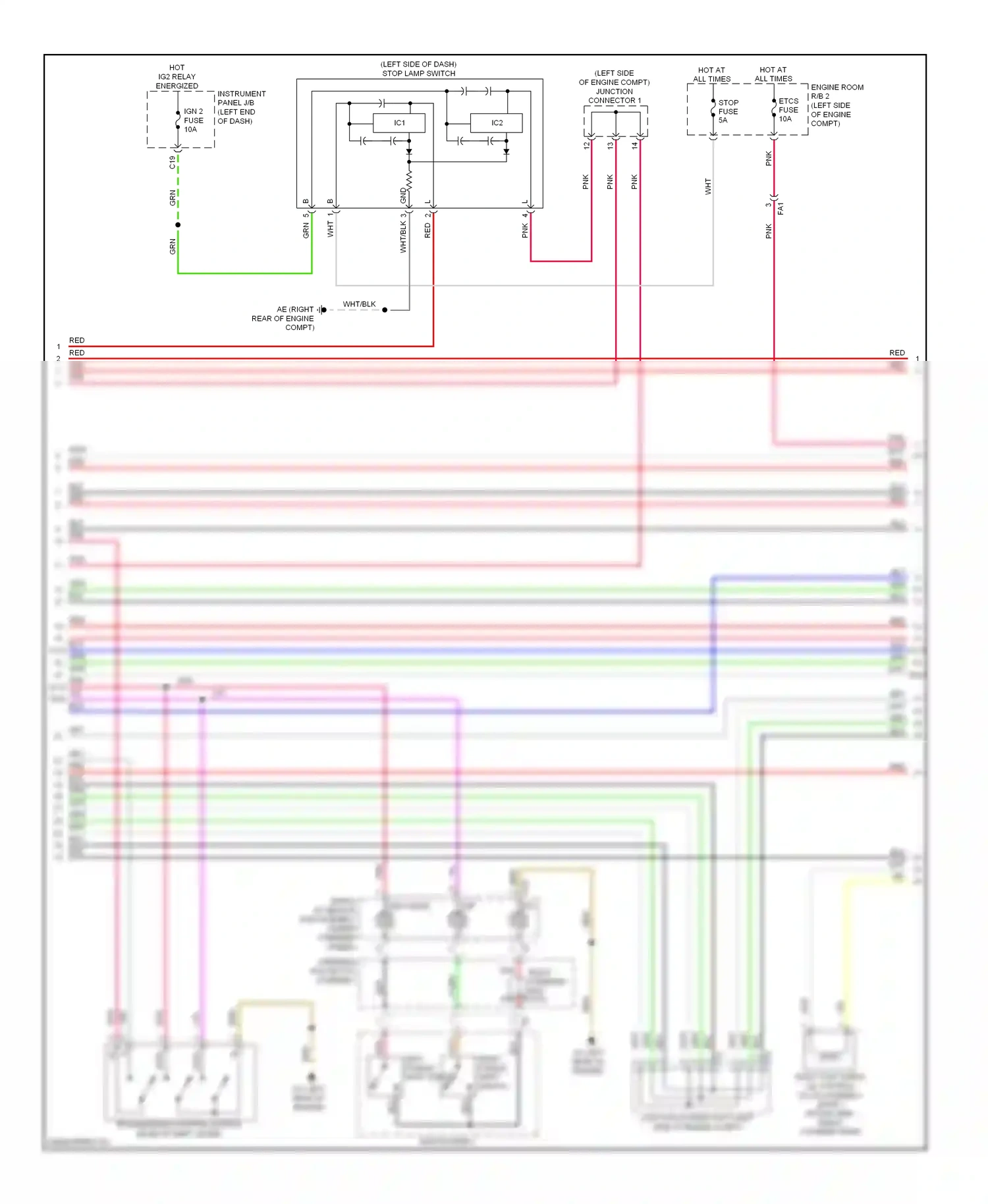 Wiring diagram red for Lexus IS II facelift 2 (2010-2016) (49 of 232)