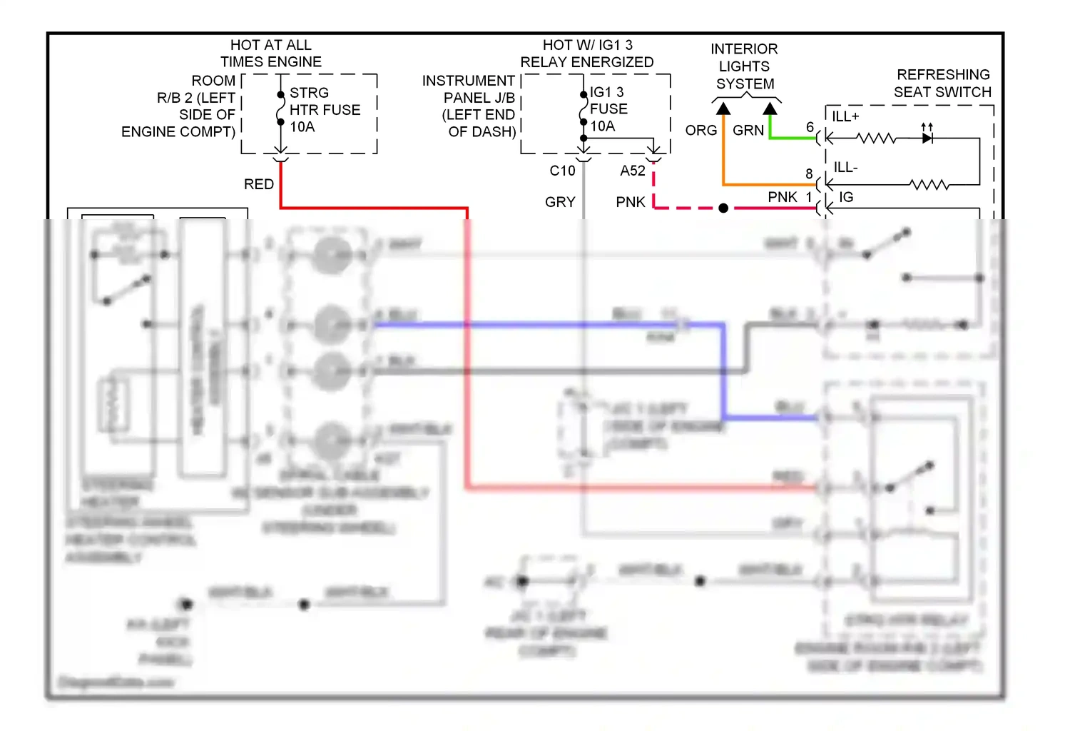 Wiring diagram relay energized for Lexus IS II facelift 2 (2010-2016) (25 of 61)