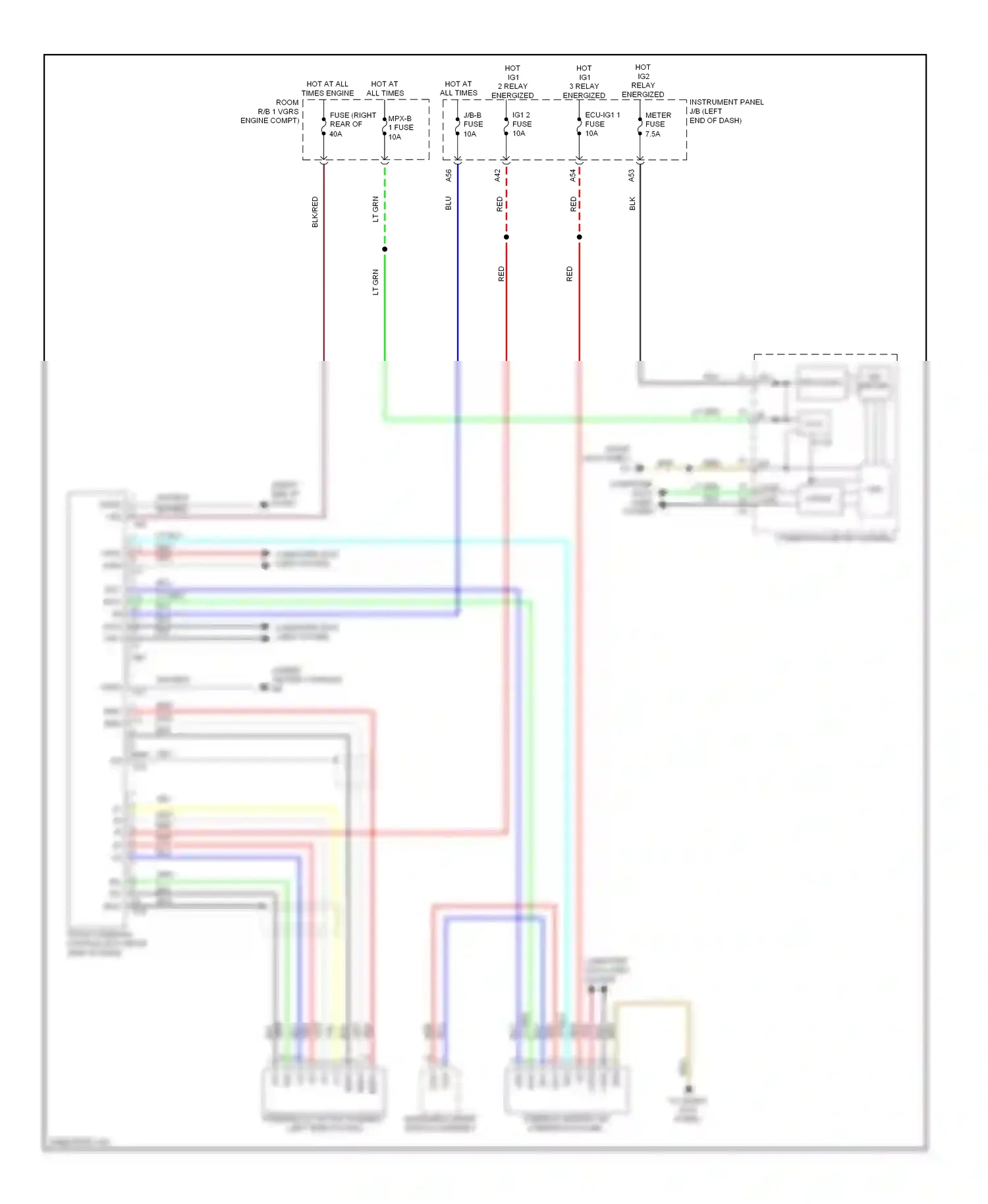 Wiring diagram relay energized for Lexus IS II facelift 2 (2010-2016) (8 of 61)