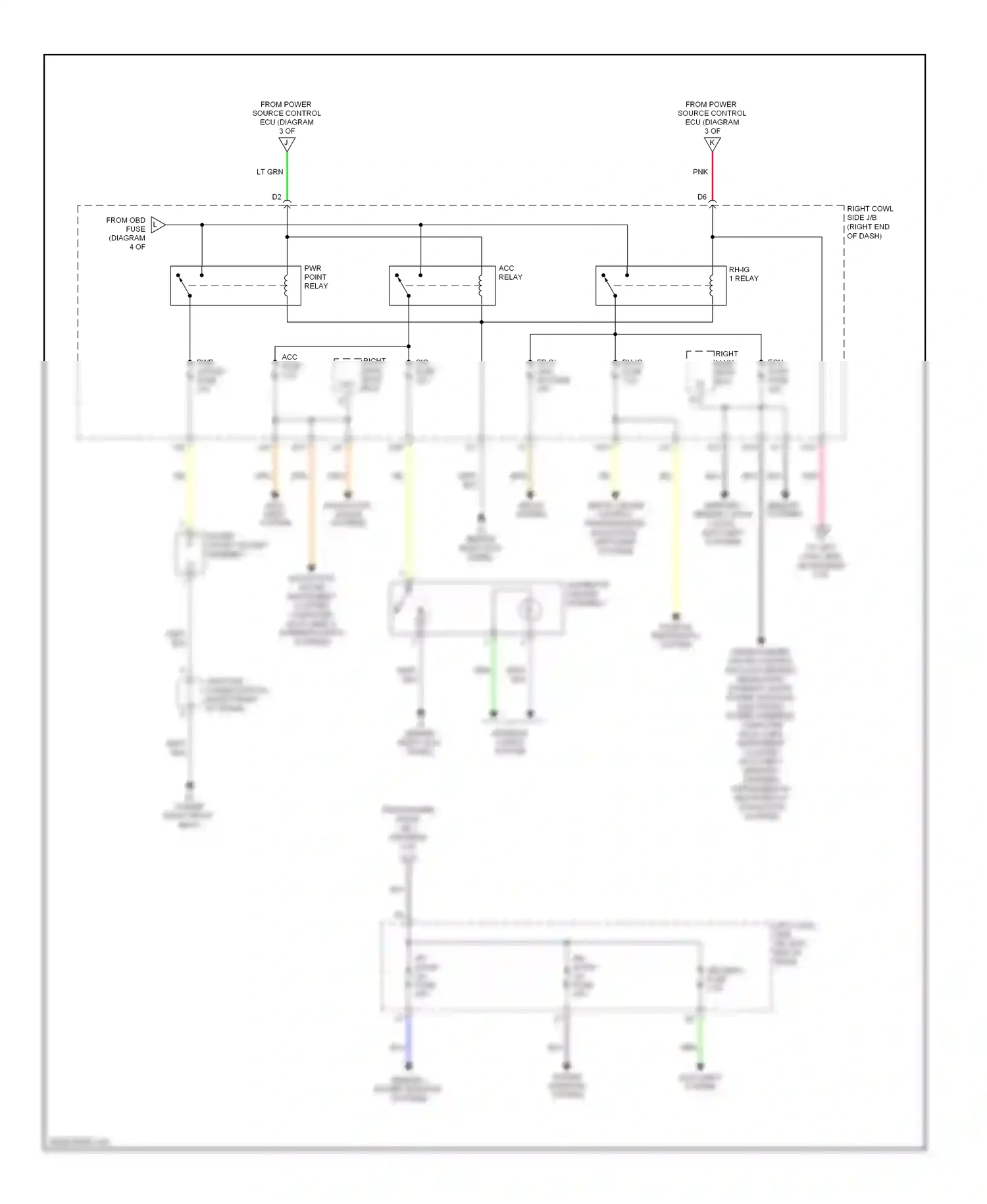 Wiring diagram security fuse for Lexus IS II facelift 2 (2010-2016) (3 of 5)