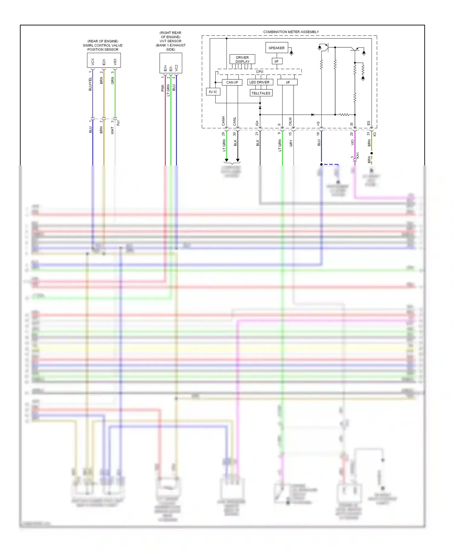 Wiring diagram shield 26 27 for Lexus IS II facelift 2 (2010-2016) (1 of 2)