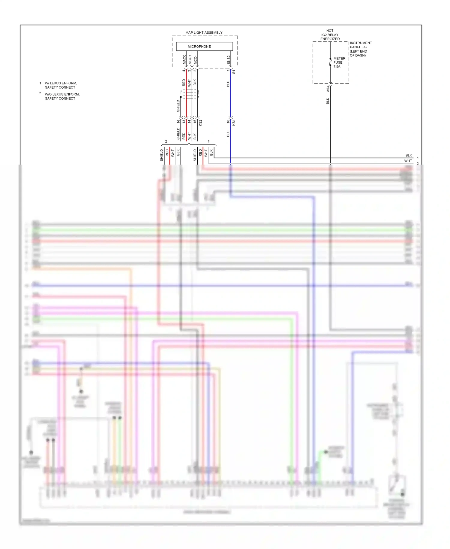 Lexus IS II facelift 2 (2010-2016) shield wiring diagram  (11 of 47)