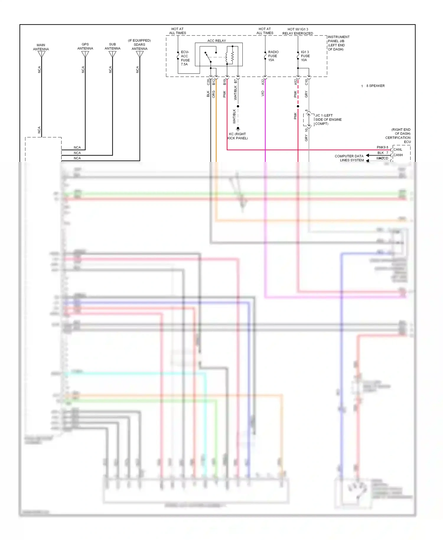 Lexus IS II facelift 2 (2010-2016) shield wiring diagram  (2 of 47)