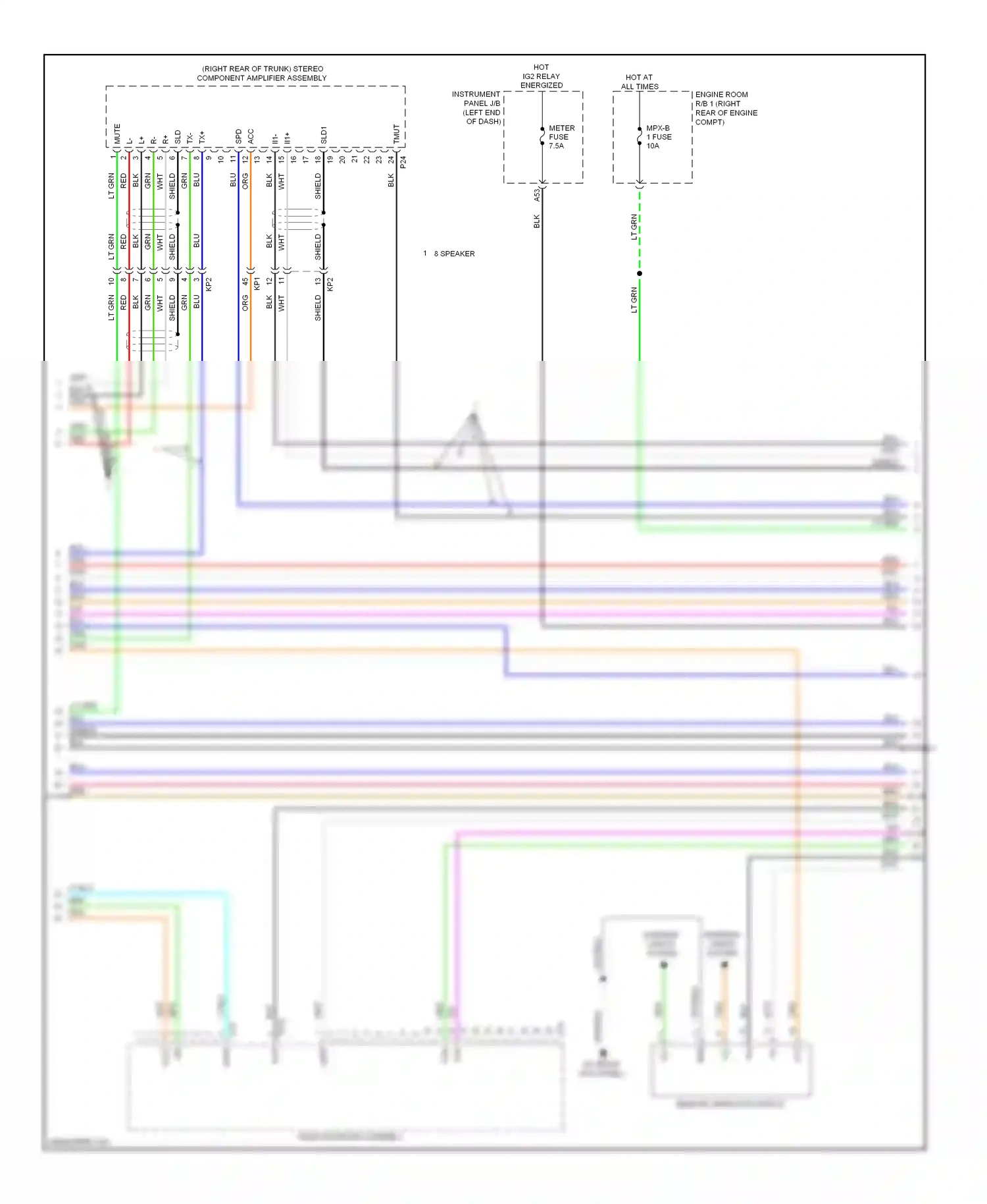 Lexus IS II facelift 2 (2010-2016) shield wiring diagram  (19 of 47)