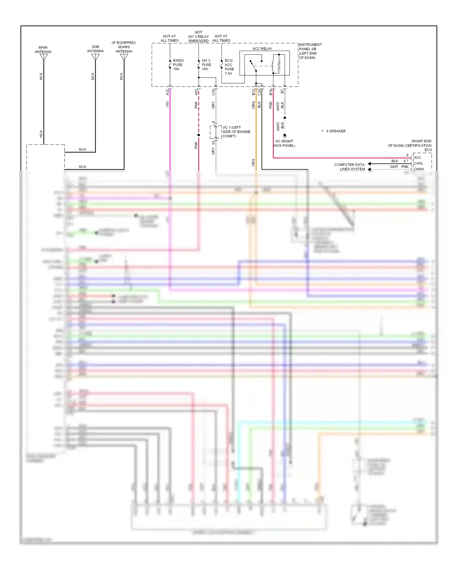 Lexus IS II facelift 2 (2010-2016) shield wiring diagram  (18 of 47)