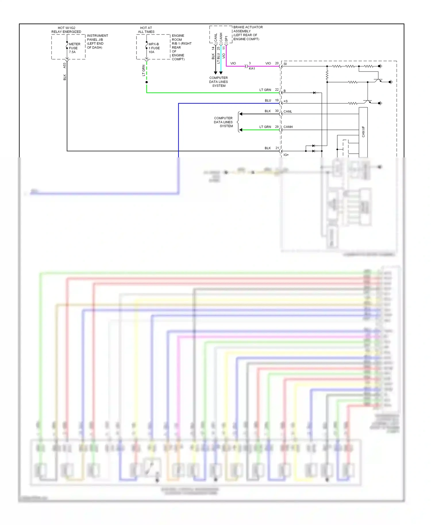 Wiring diagram slt- slu- for Lexus IS II facelift 2 (2010-2016) (1 of 2)
