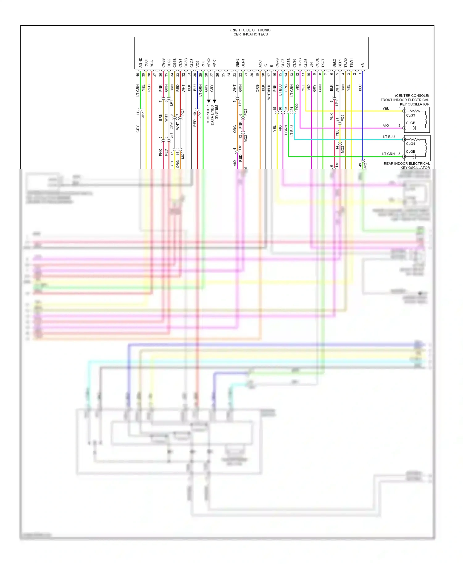 Lexus IS II facelift 2 (2010-2016) system wiring diagram  (2 of 6)