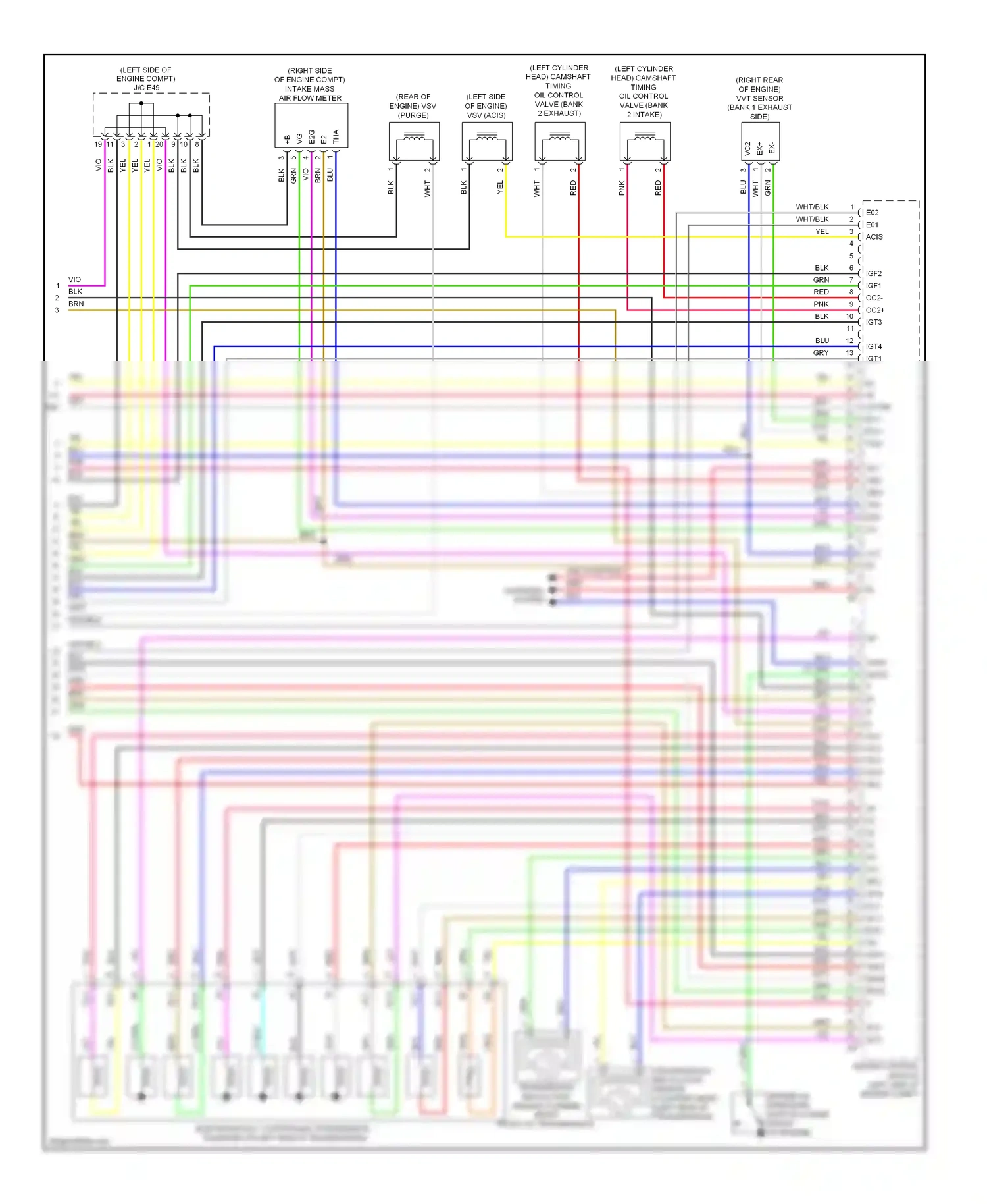 Wiring diagram transmission revolution sensor for Lexus IS II facelift 2 (2010-2016) (1 of 1)