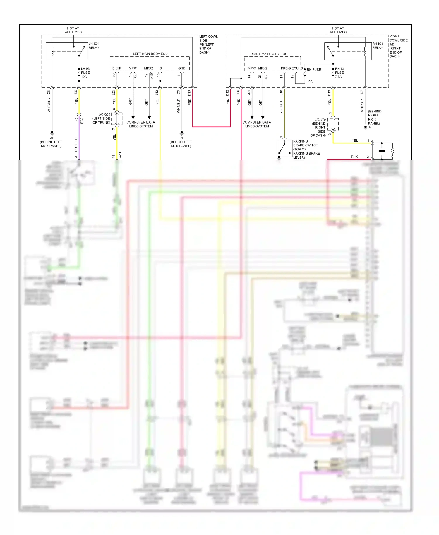 Wiring diagram vio/yel for Lexus IS II facelift 2 (2010-2016) (7 of 8)
