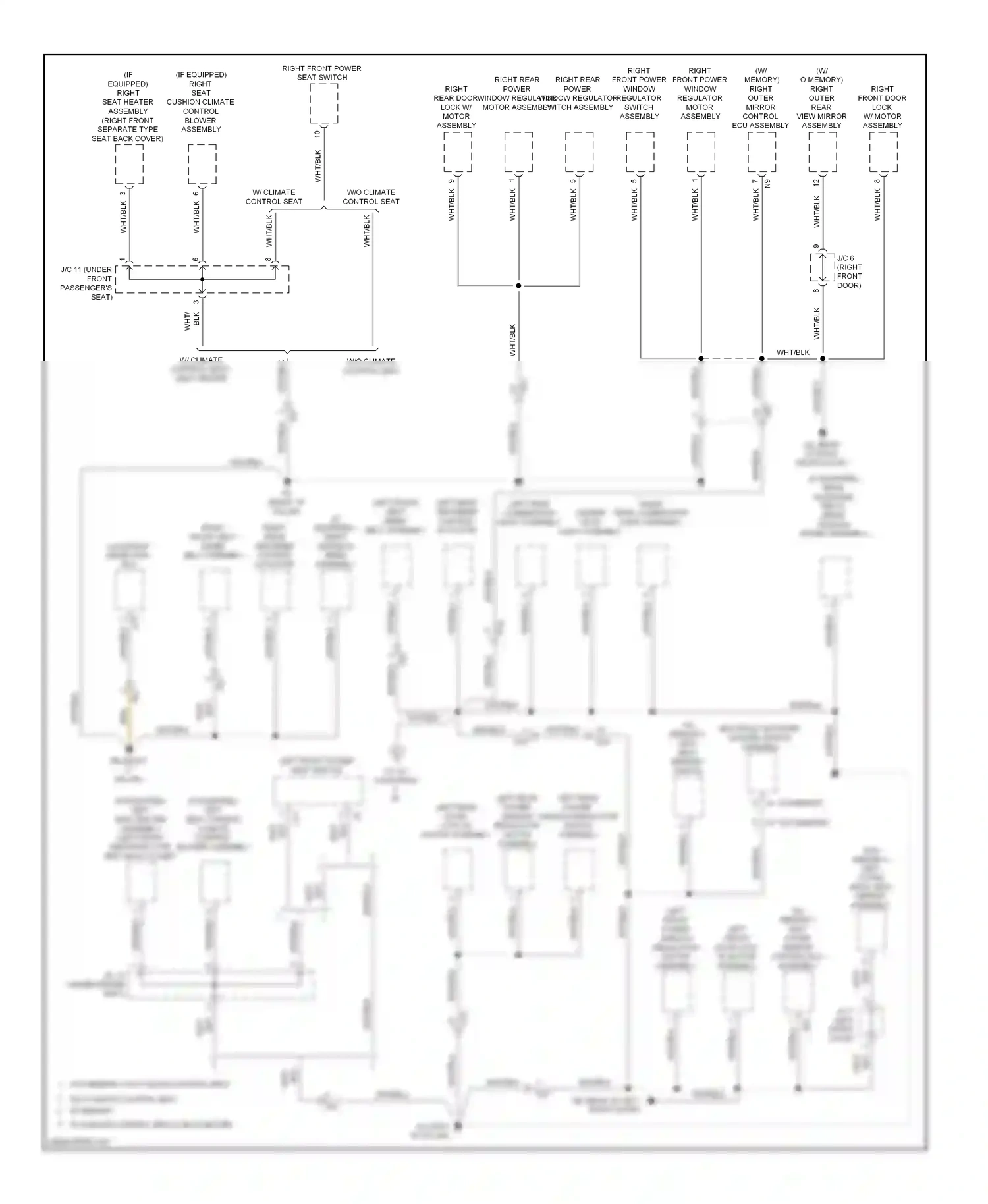 Lexus IS II facelift 2 (2010-2016) (w/ memory) right outer mirror control ecu assembly wiring diagram  (1 of 1)