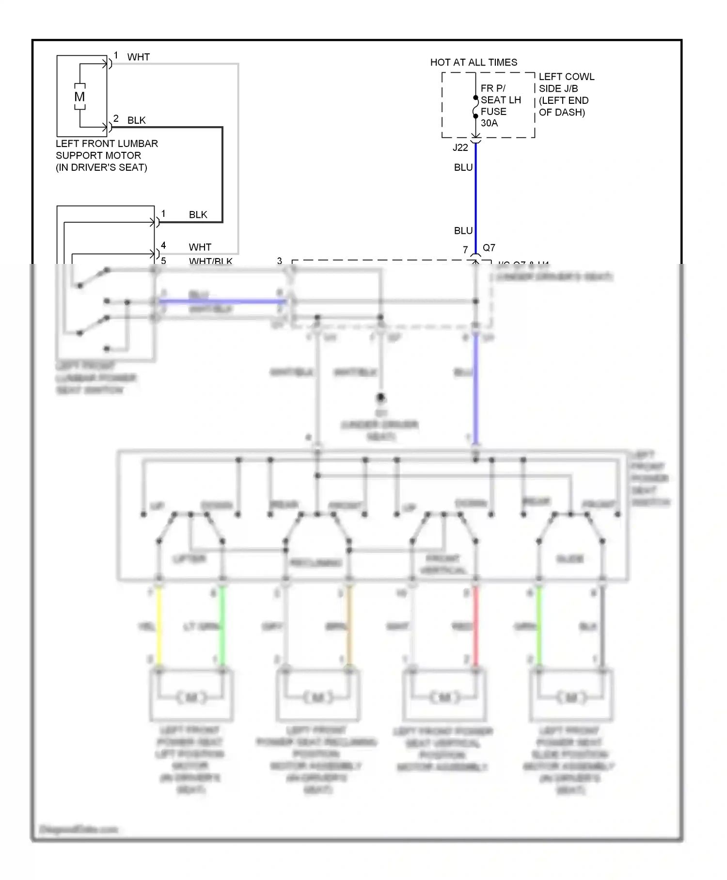 Wiring diagram wht/blk for Lexus IS II facelift 2 (2010-2016) (72 of 223)