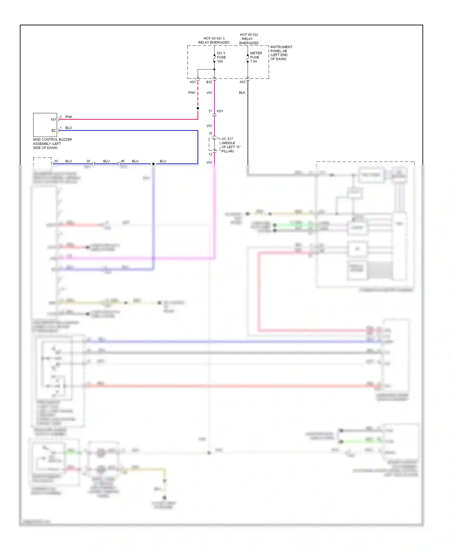 Wiring diagram windshield wiper switch assembly for Lexus IS II facelift 2 (2010-2016) (8 of 17)