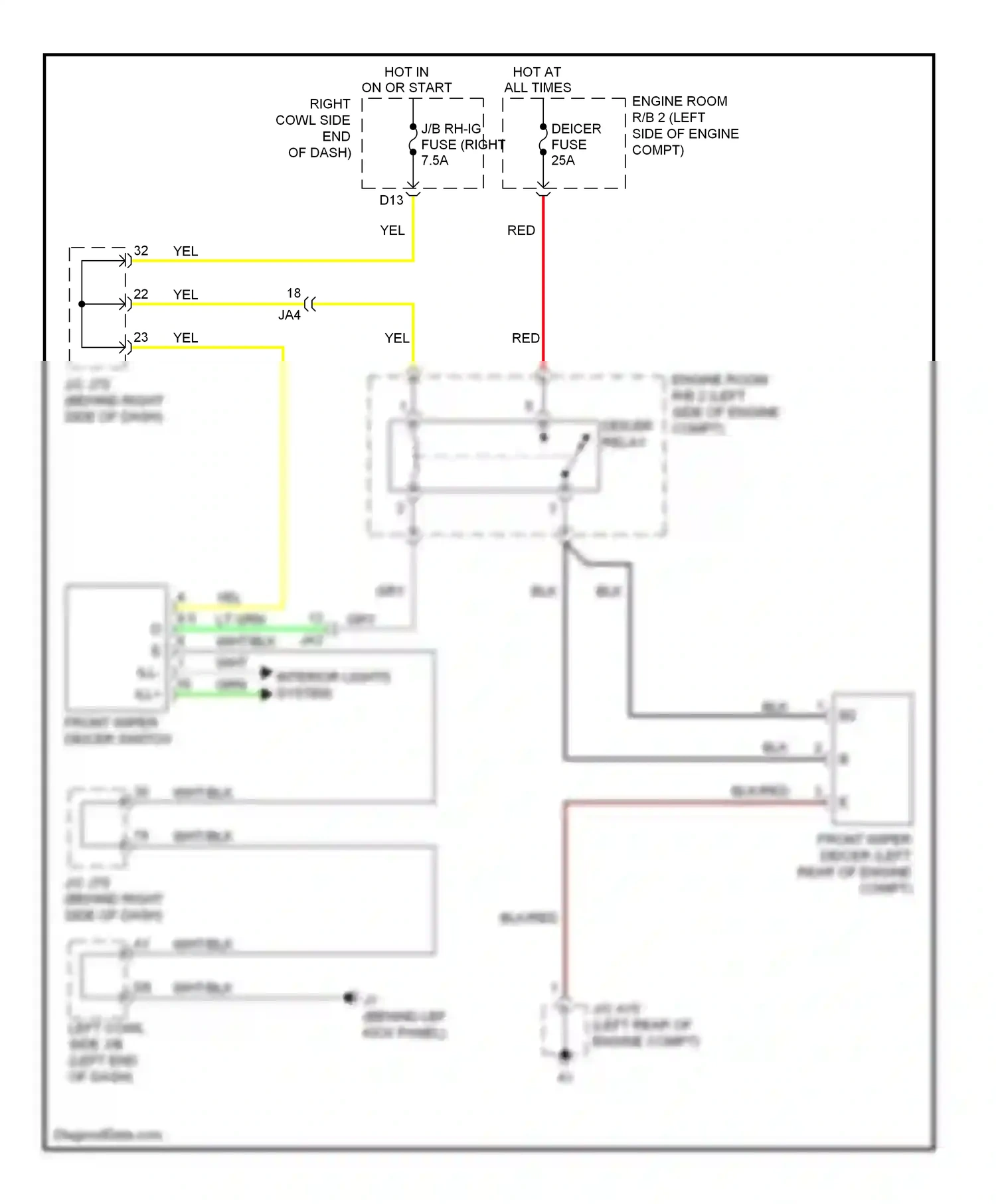 Wiring diagram yel for Lexus IS II facelift 2 (2010-2016) (21 of 178)