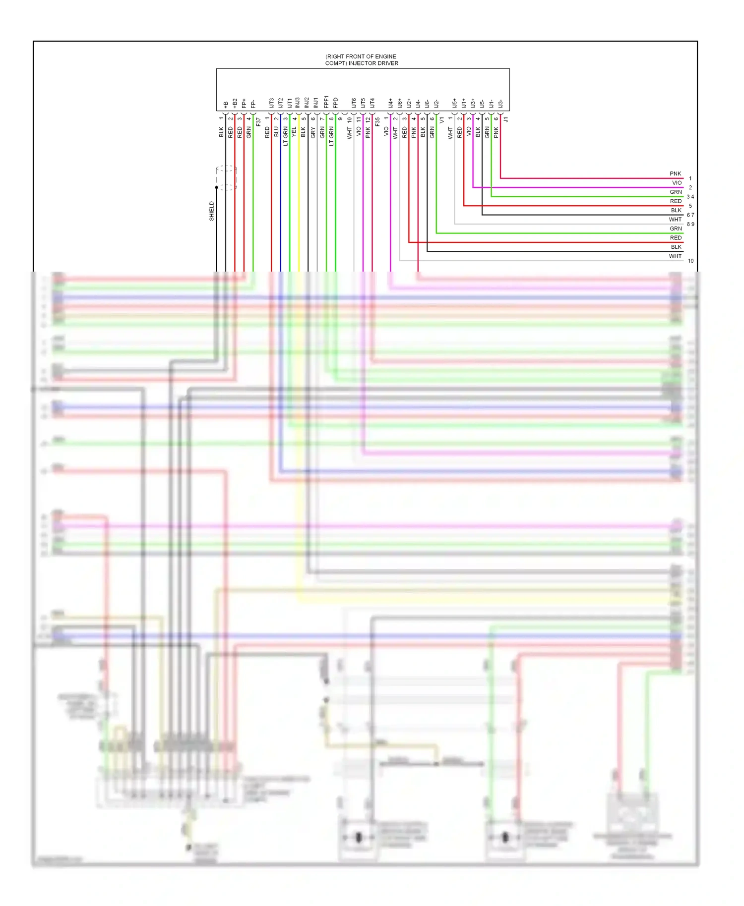 Wiring diagram yel for Lexus IS II facelift 2 (2010-2016) (39 of 178)