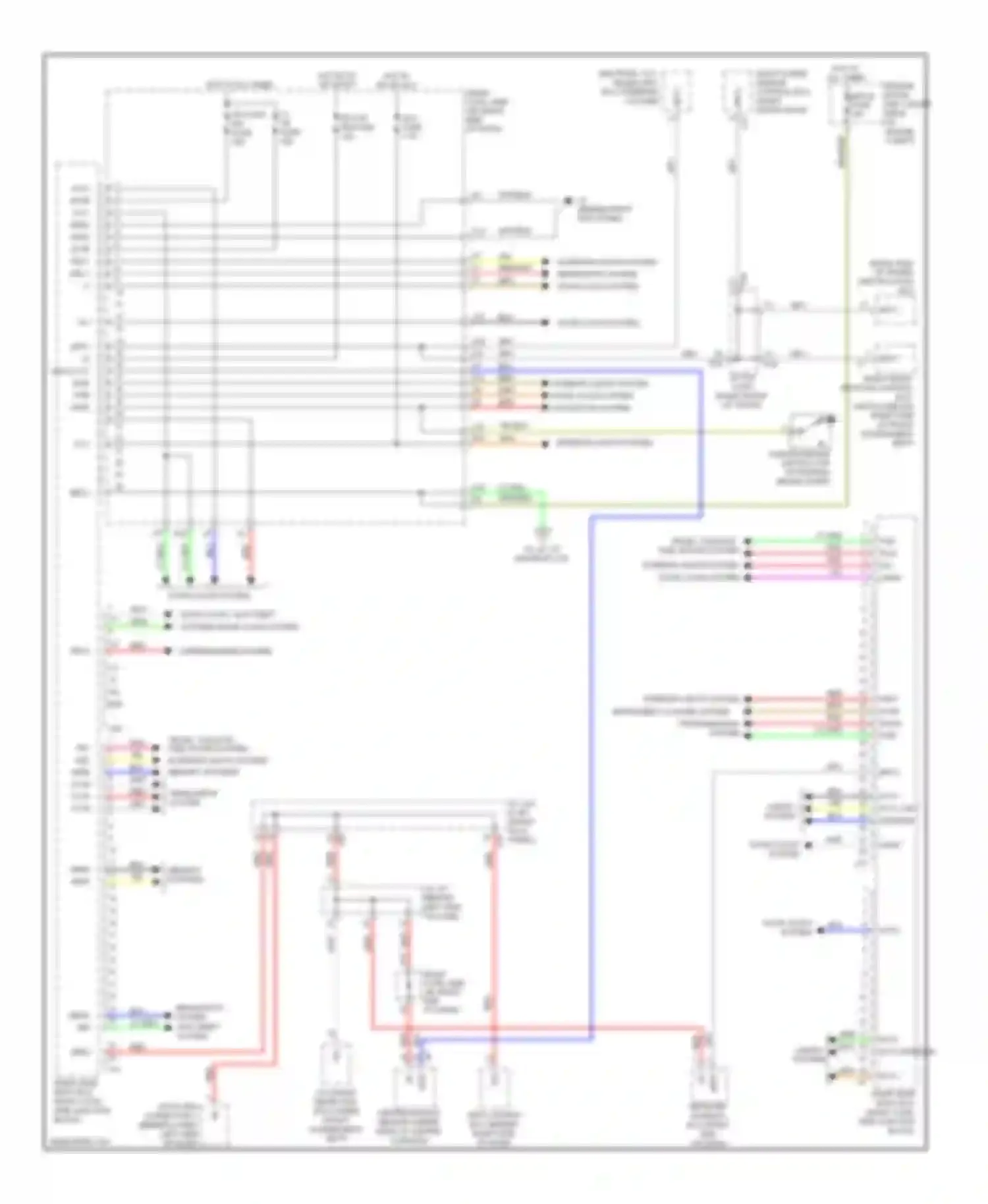 IS Lexus II facelift (2008-2010): Body ecu circuit (1 of 2)