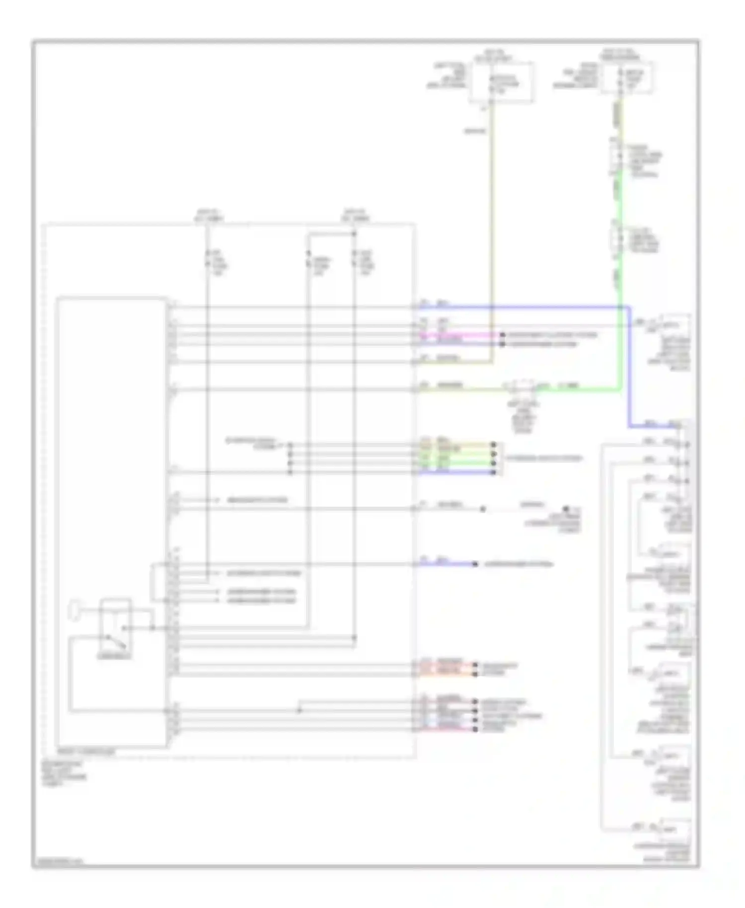 IS Lexus II facelift (2008-2010): Front controller circuit