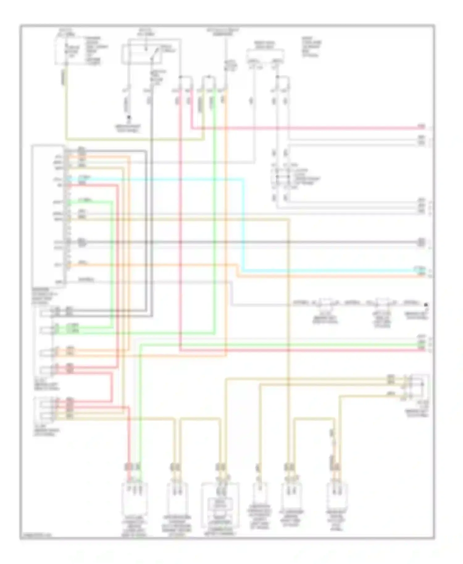 IS Lexus II facelift (2008-2010): High/low bus circuit (1 of 3)