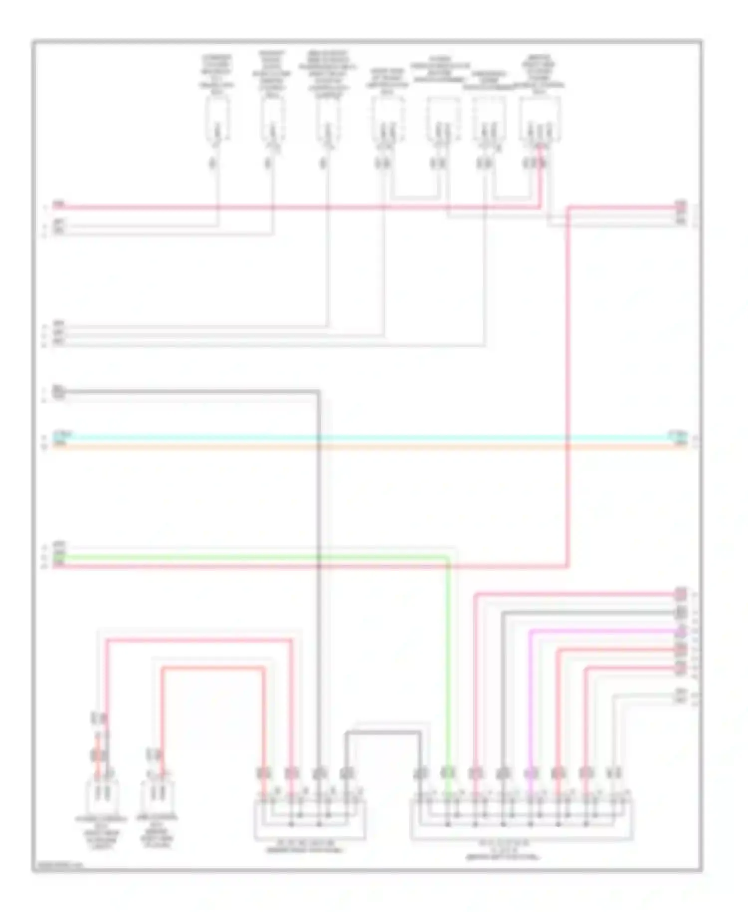 IS Lexus II facelift (2008-2010): High/low bus circuit (2 of 3)