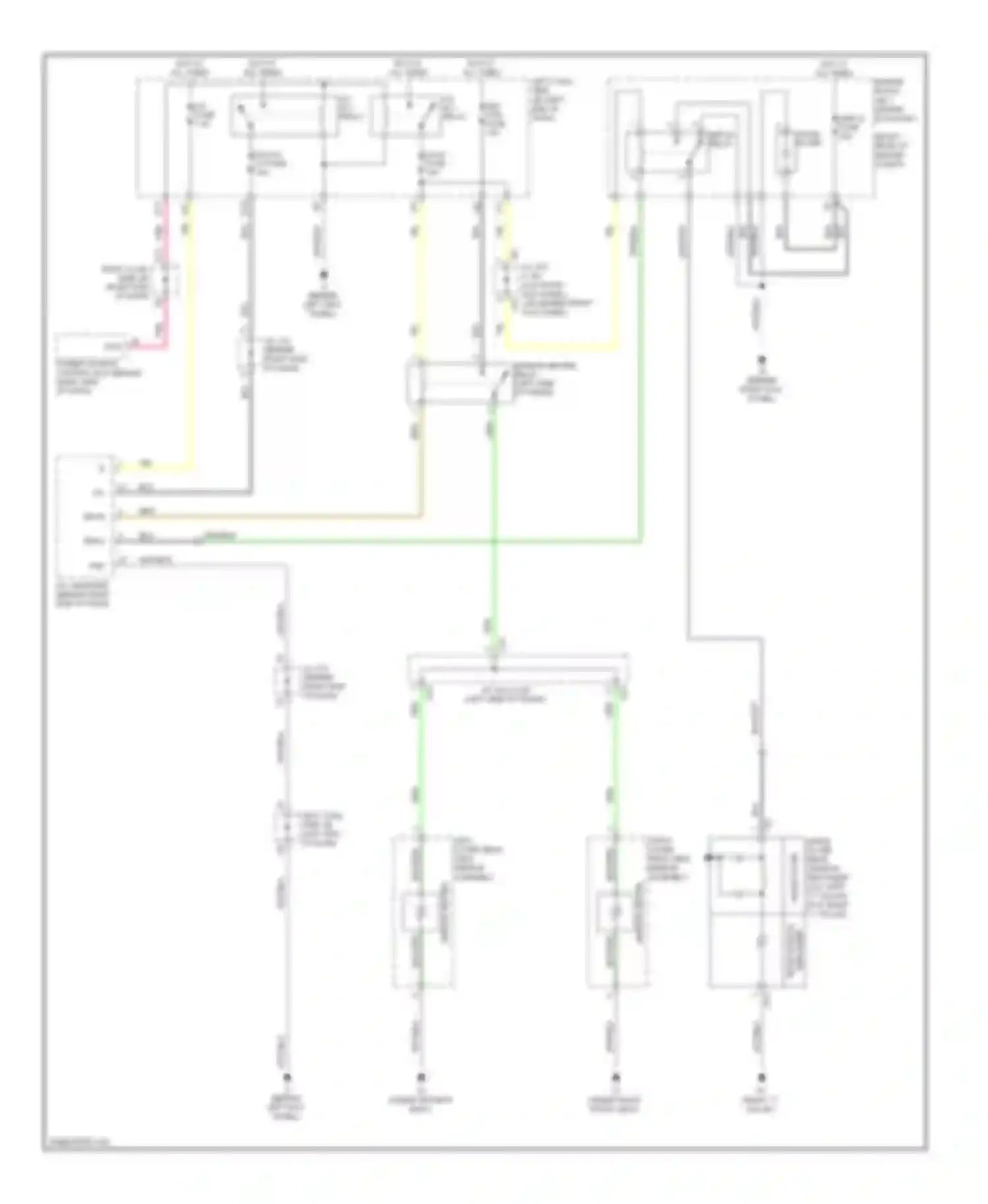 IS Lexus II facelift (2008-2010): Rear defogger & heated mirrors circuit