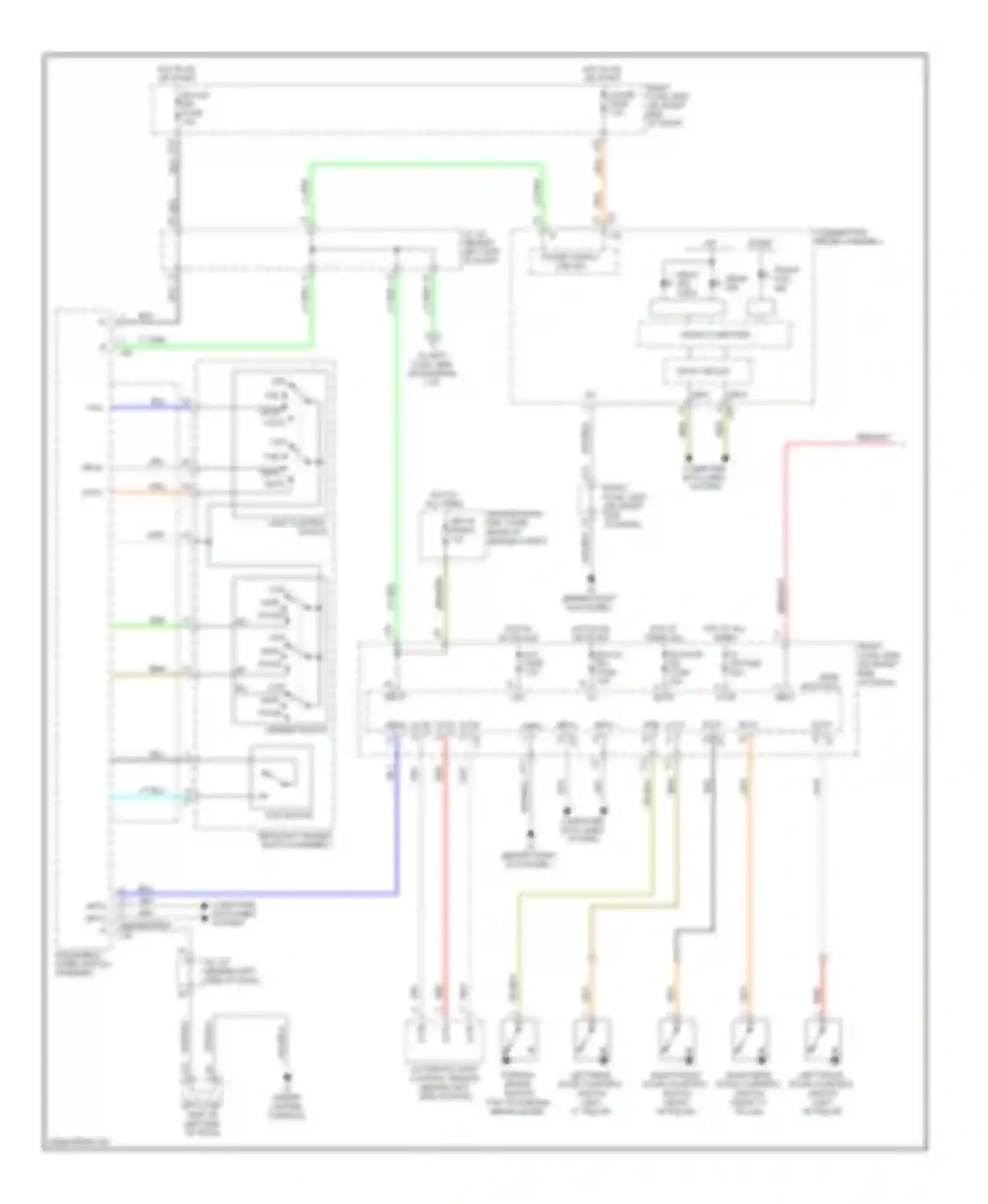 IS Lexus II facelift (2008-2010): Headlamps circuit (1 of 2)