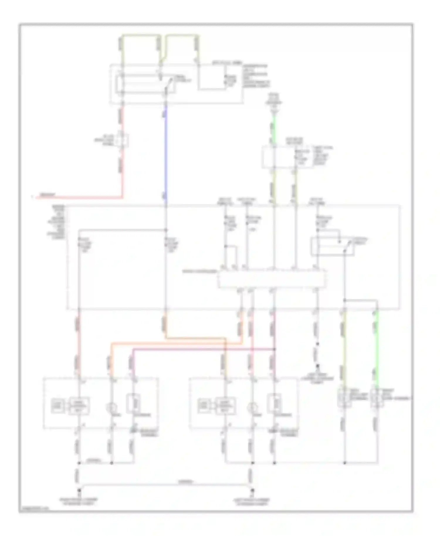 IS Lexus II facelift (2008-2010): Headlamps circuit (2 of 2)