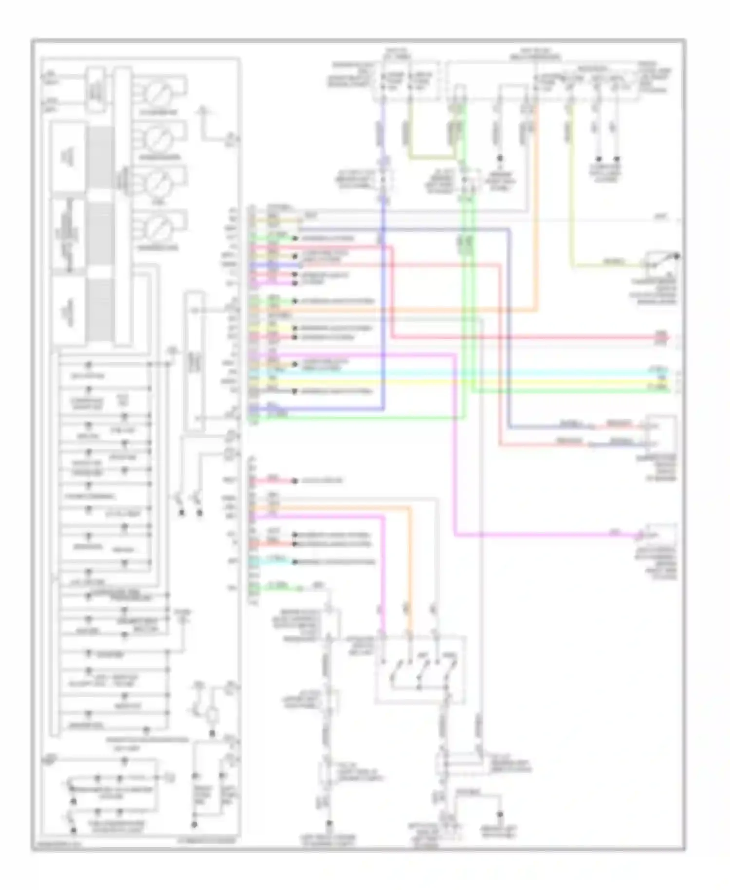 IS Lexus II facelift (2008-2010): Instrument cluster circuit (1 of 2)