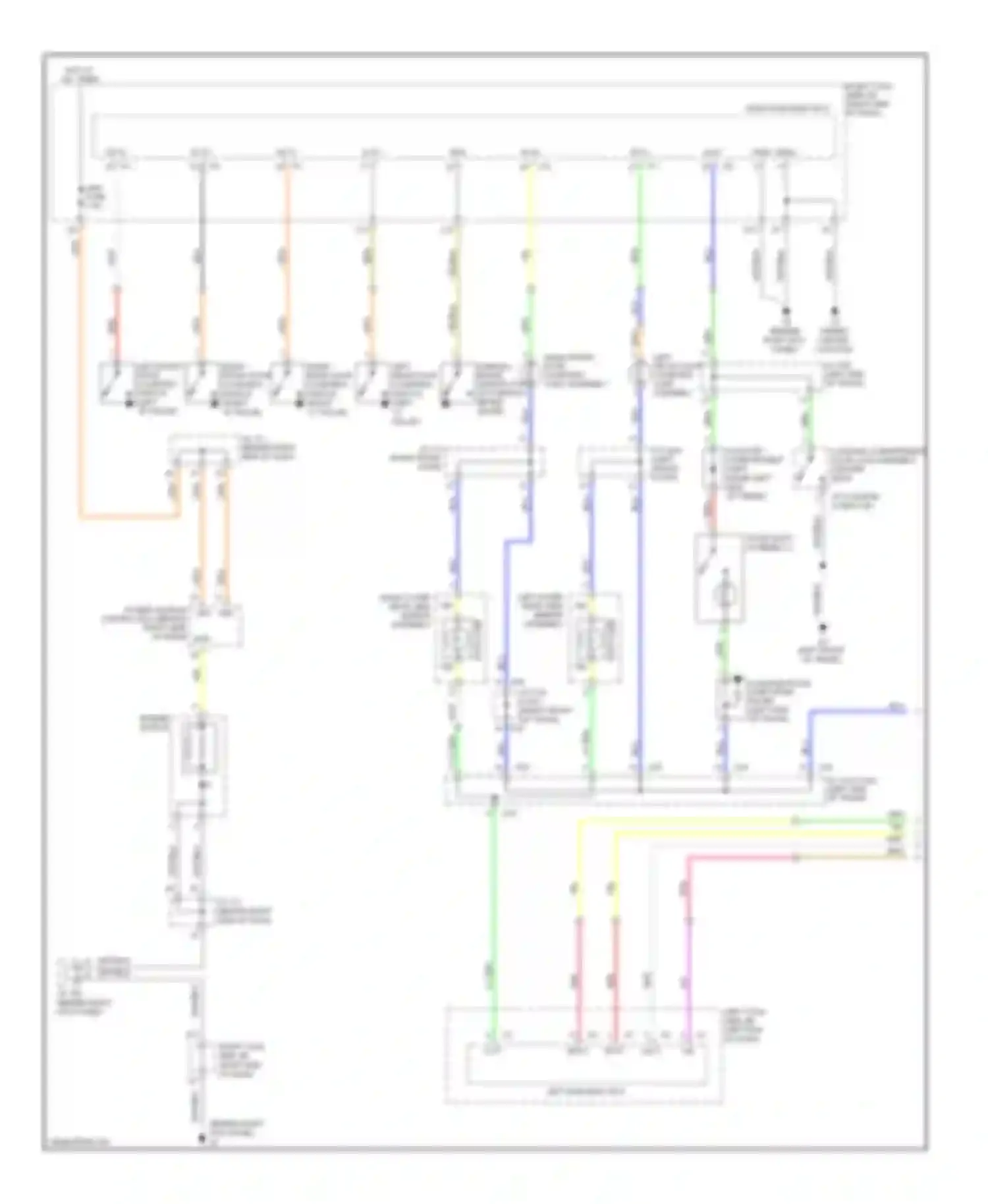 IS Lexus II facelift (2008-2010): Courtesy lamps circuit (1 of 2)