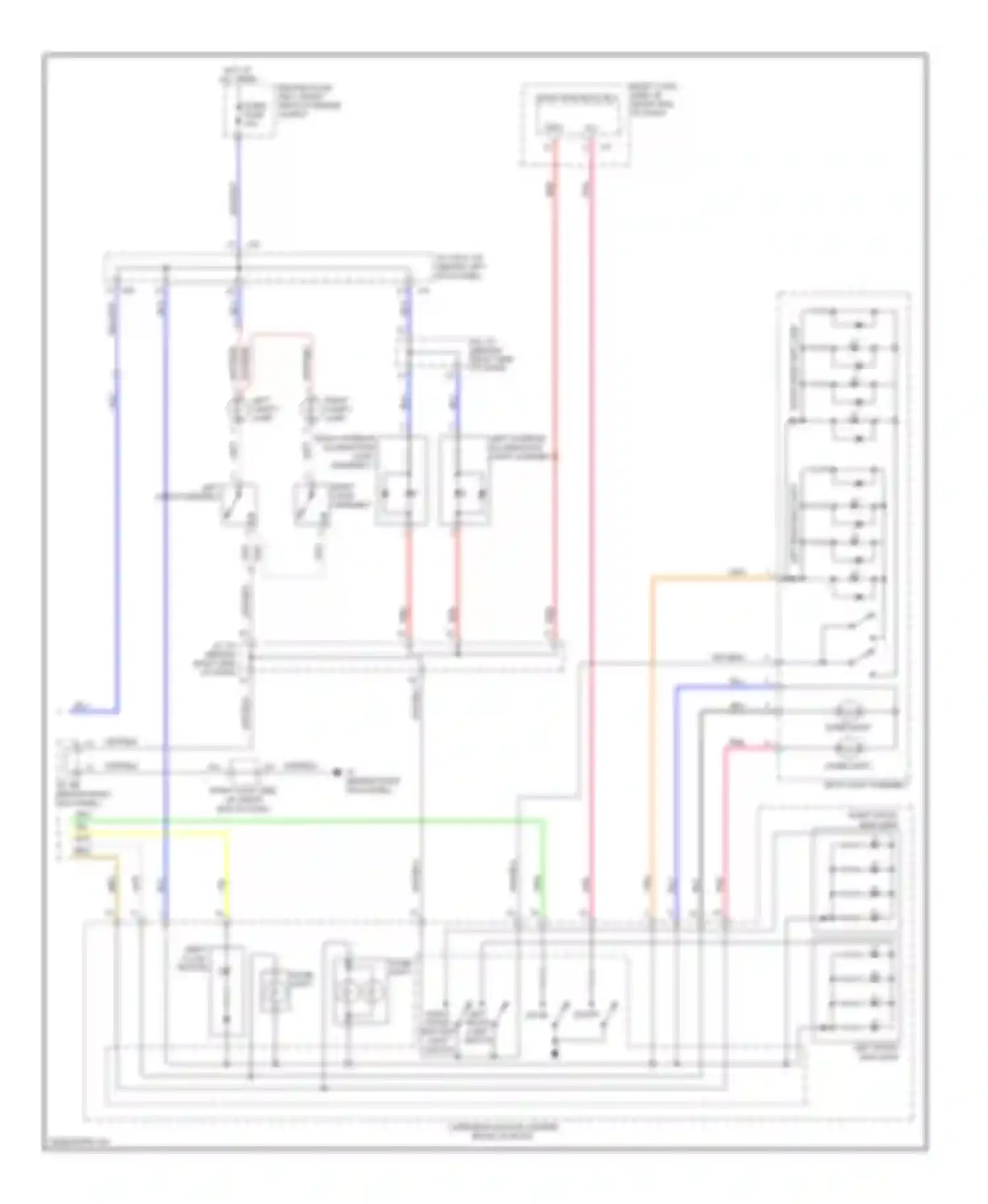 IS Lexus II facelift (2008-2010): Courtesy lamps circuit (2 of 2)