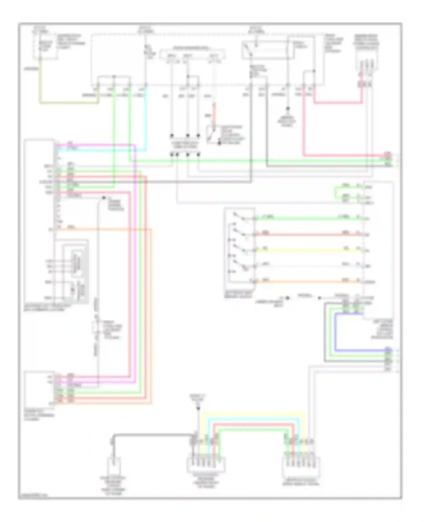 IS Lexus II facelift (2008-2010): Memory power tilt & power telescopic circuit (1 of 2)