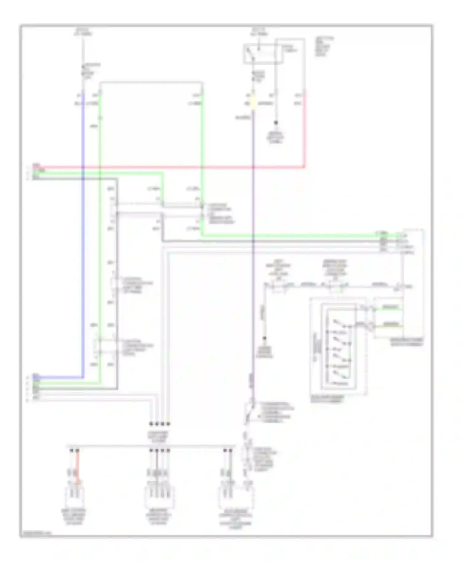 IS Lexus II facelift (2008-2010): Memory power tilt & power telescopic circuit (2 of 2)